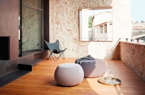 Sitzkissen in verschiedenen Größen für den Außenbereich