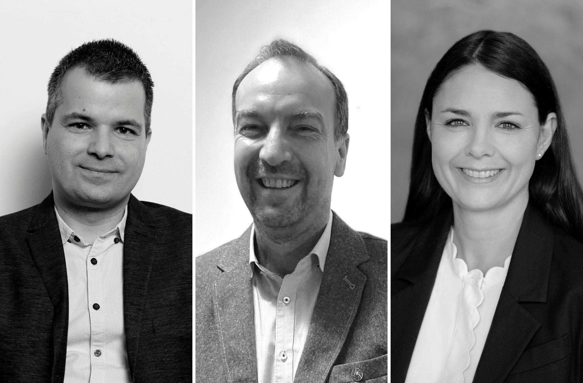 Laszlo Posa, Matthias Tepel und Anna-Maria Kaiser verstärken das Commercial-Team