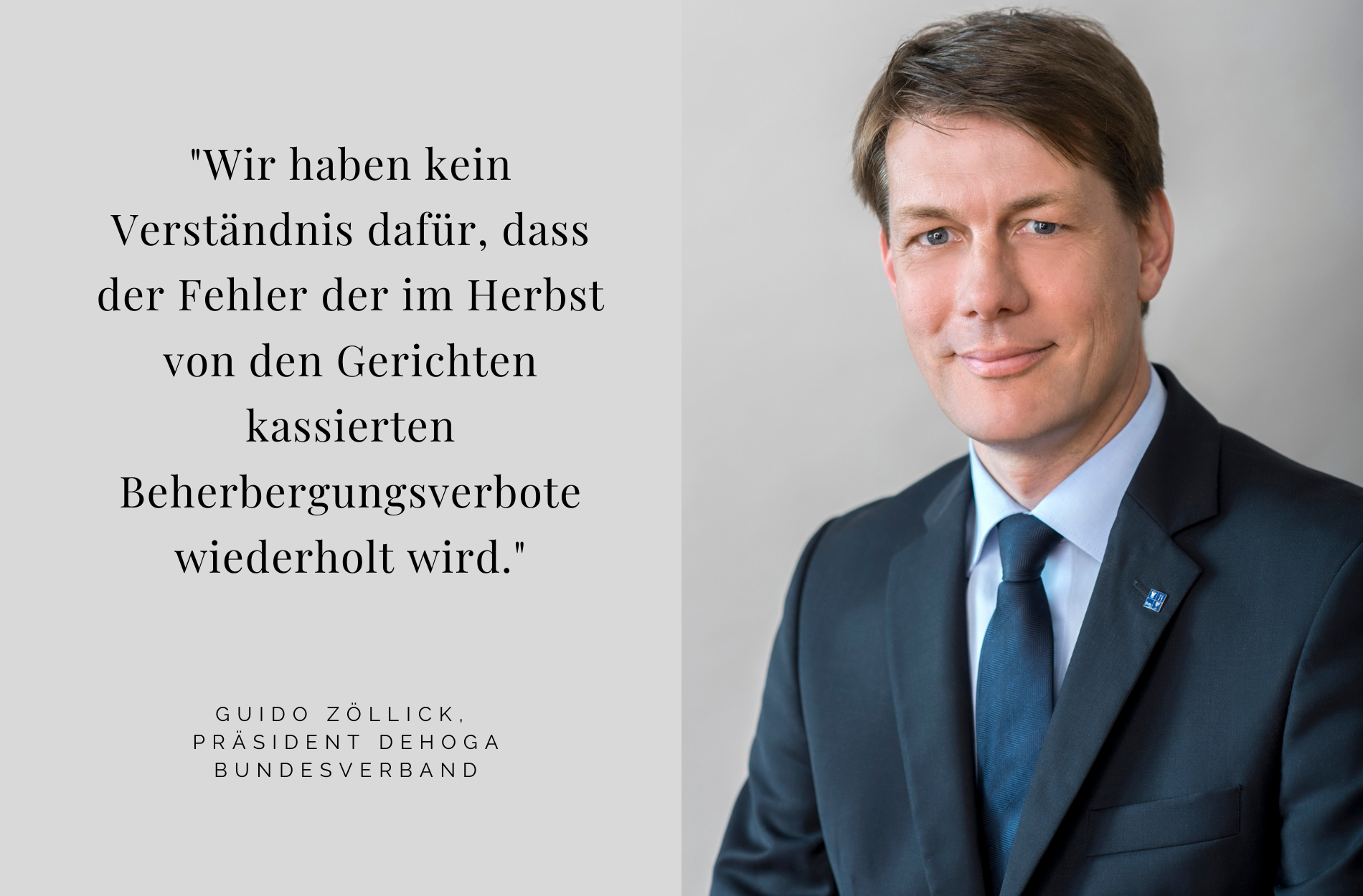 Dehoga kritisiert geplante Änderung des Infektionsschutzgesetzes