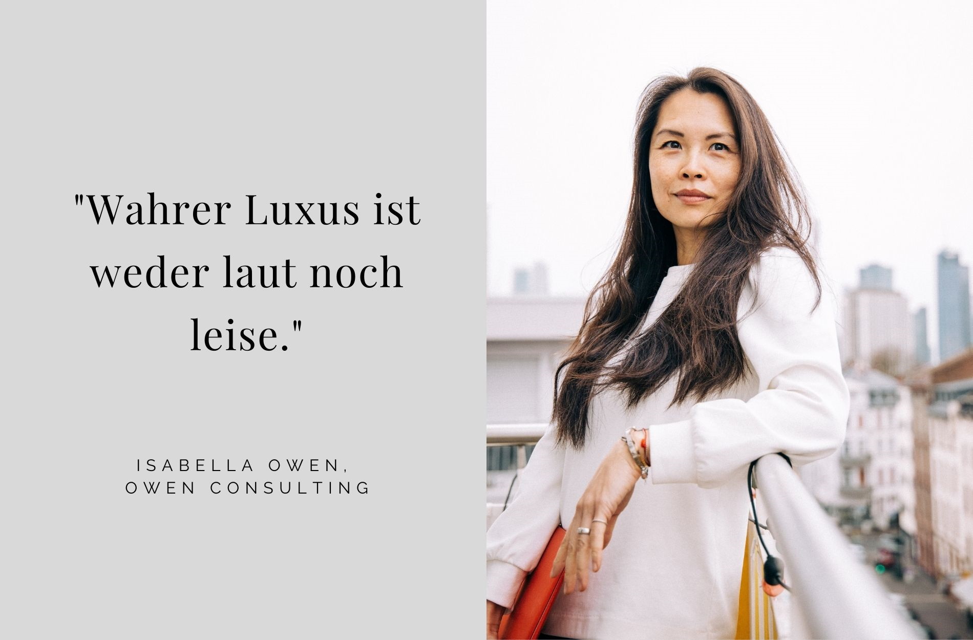 Isabella Owen über die Bedeutung von zeitgemäßem Luxus
