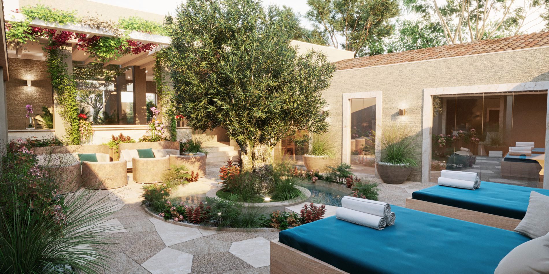 Pure Seven Spa_Courtyard