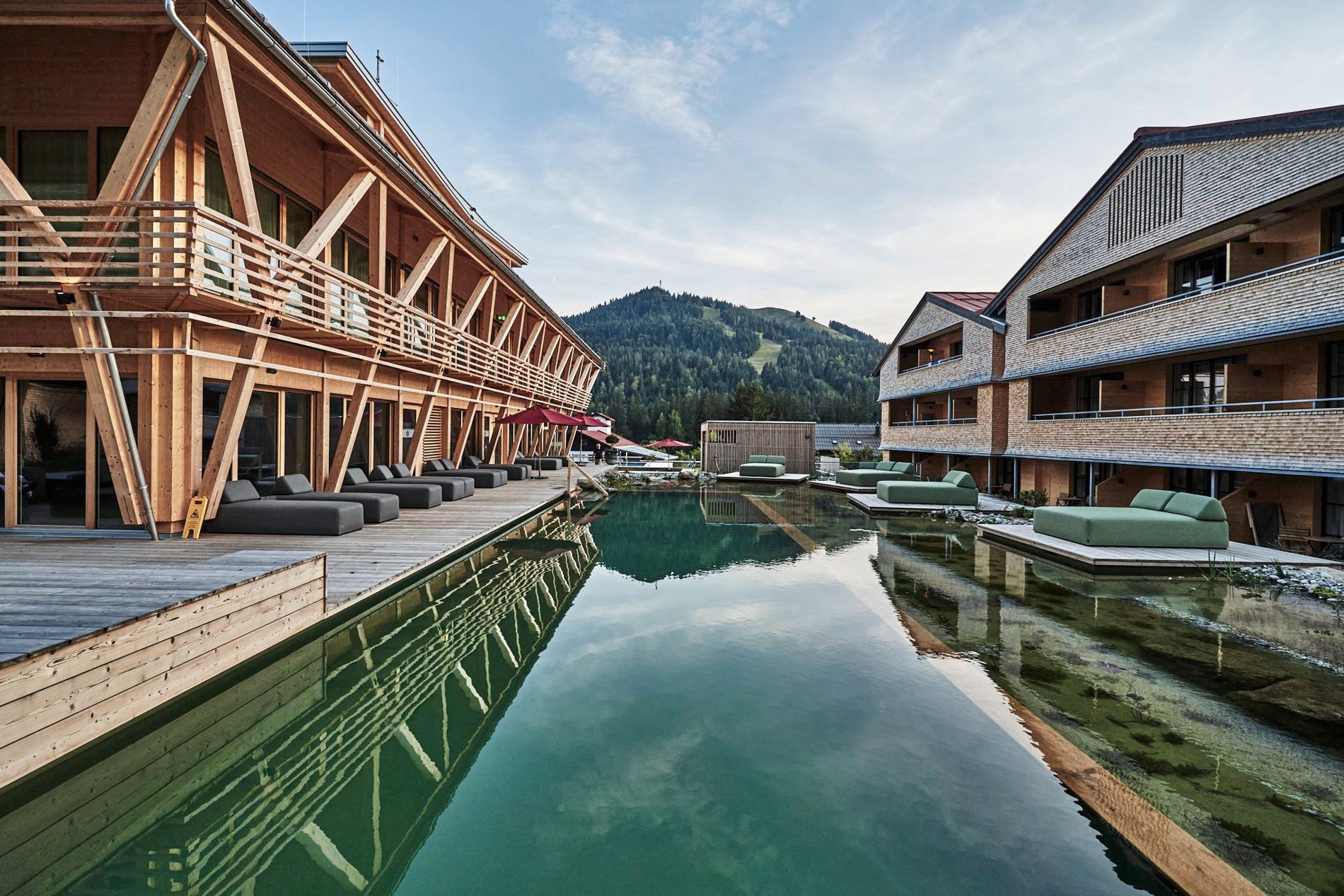 Aussenbereich des Spa im Hubertus