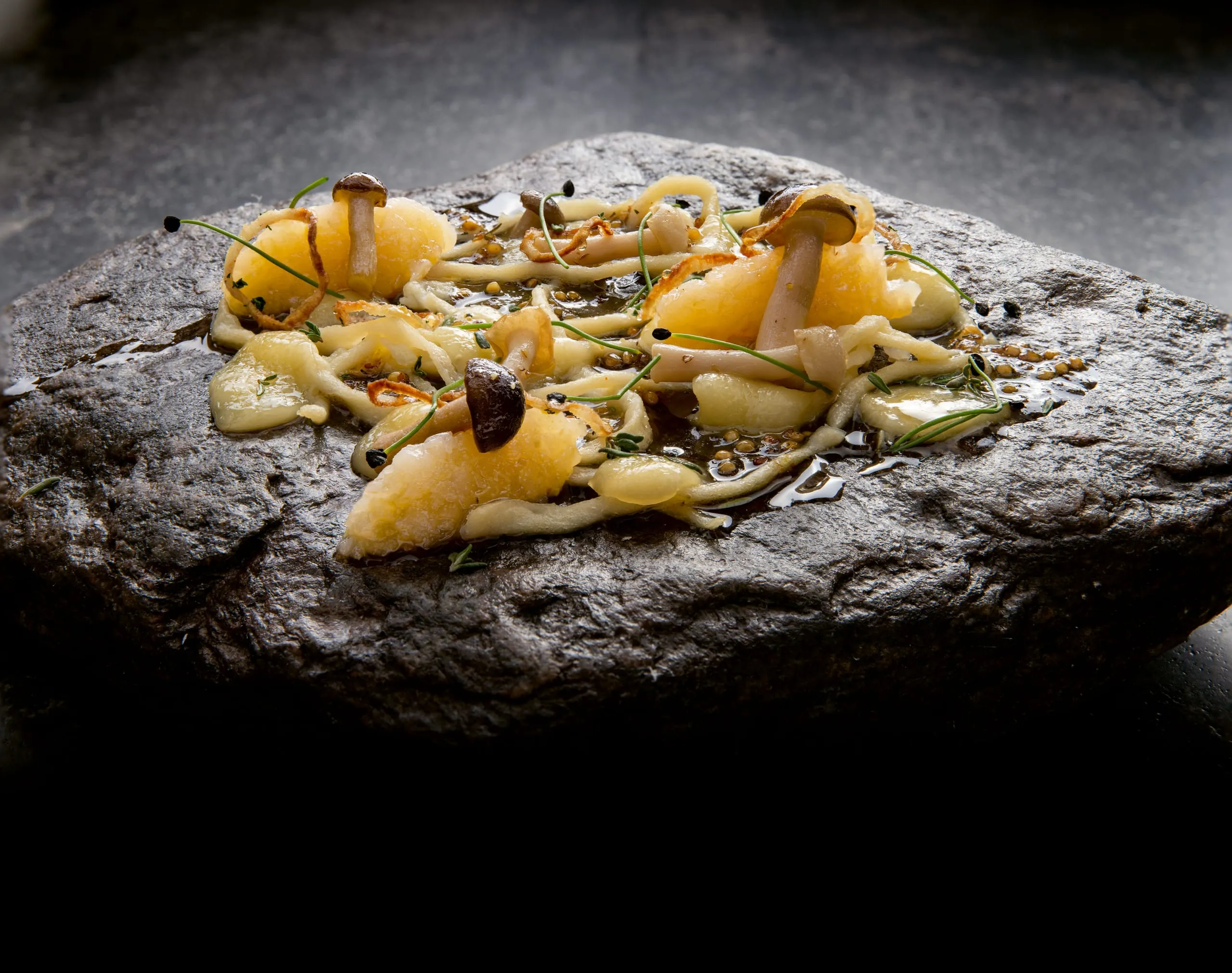 Profirezept Quendelspaetzle mit Birnenkompott und Muensterkaese