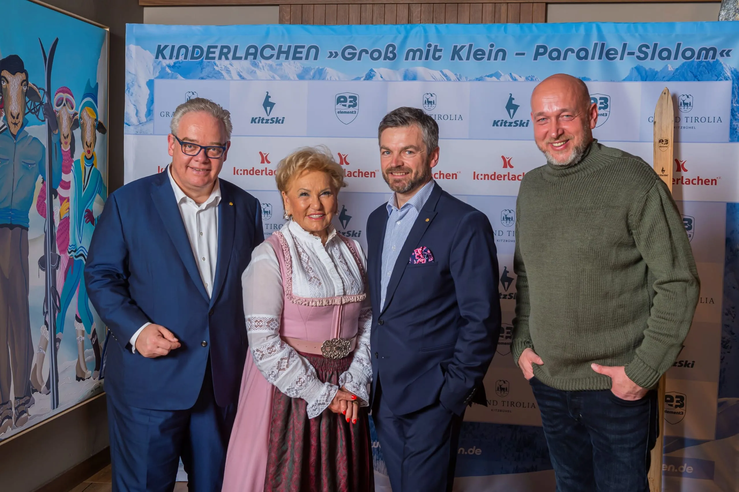 Prominente unterstützen "Kinderlachen Parallel-Slalom Klein mit Groß"