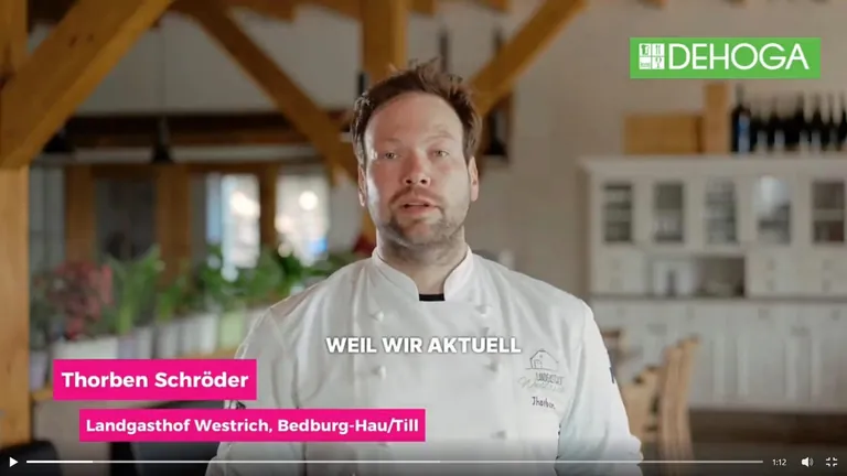 Thorben Schr&ouml;der im Dehoga-Video