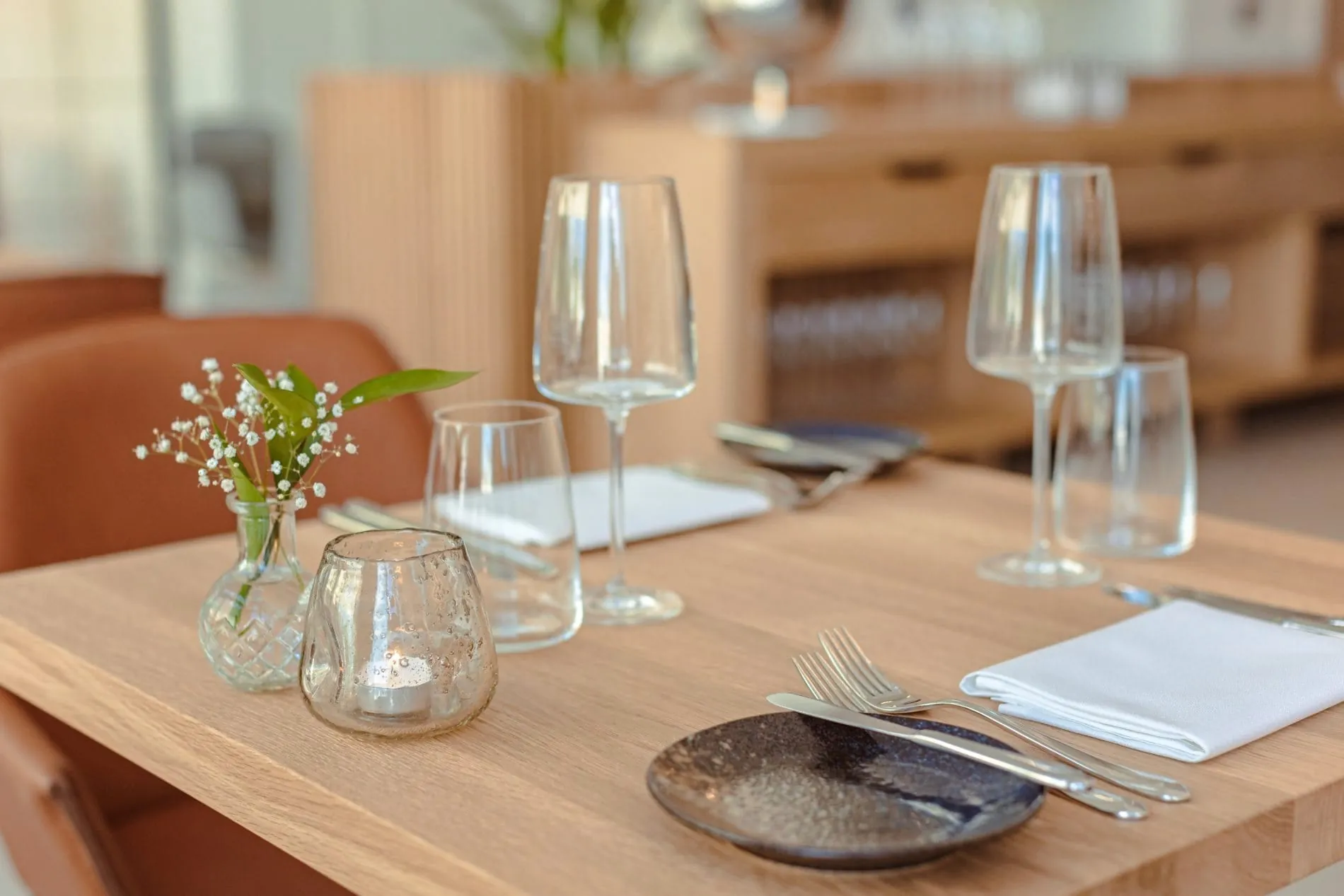 Eingedeckter Tisch Restaurant