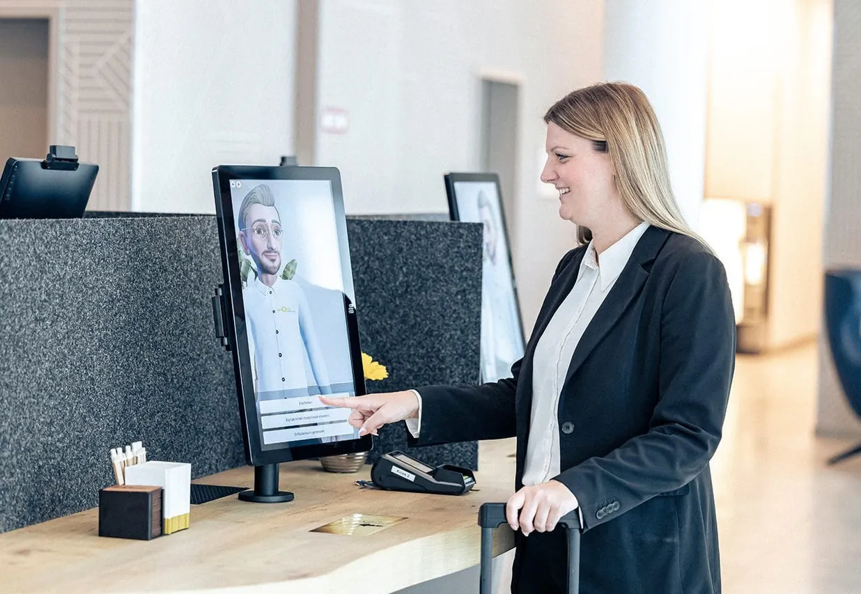 Self-Check-in mit Avatar