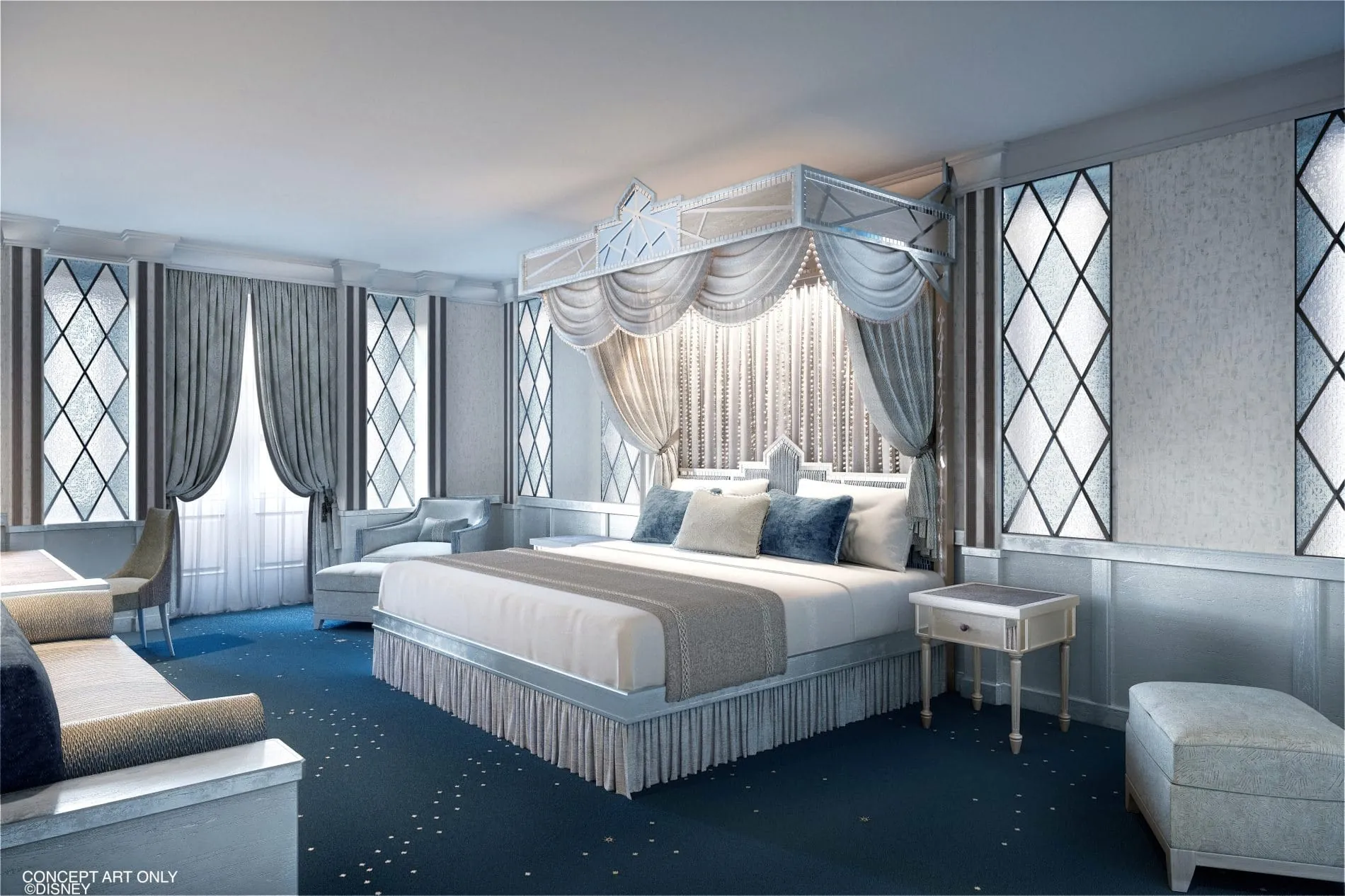 Signature Suite mit dem Thema "Frozen" im Disneyland Hotel