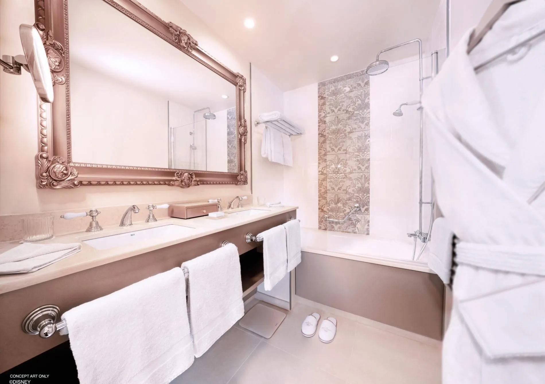 Badezimmer im Disneyland Hotel