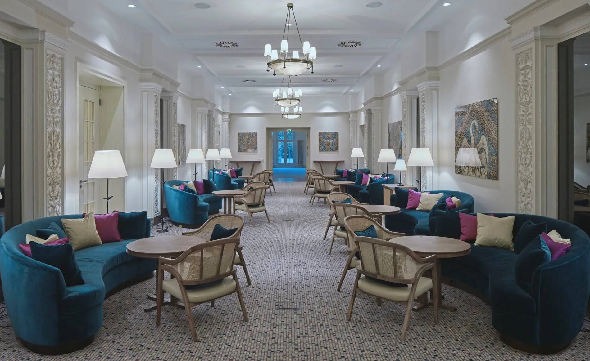 Foto der neuen Teehalle im Parkhotel Quellenhof