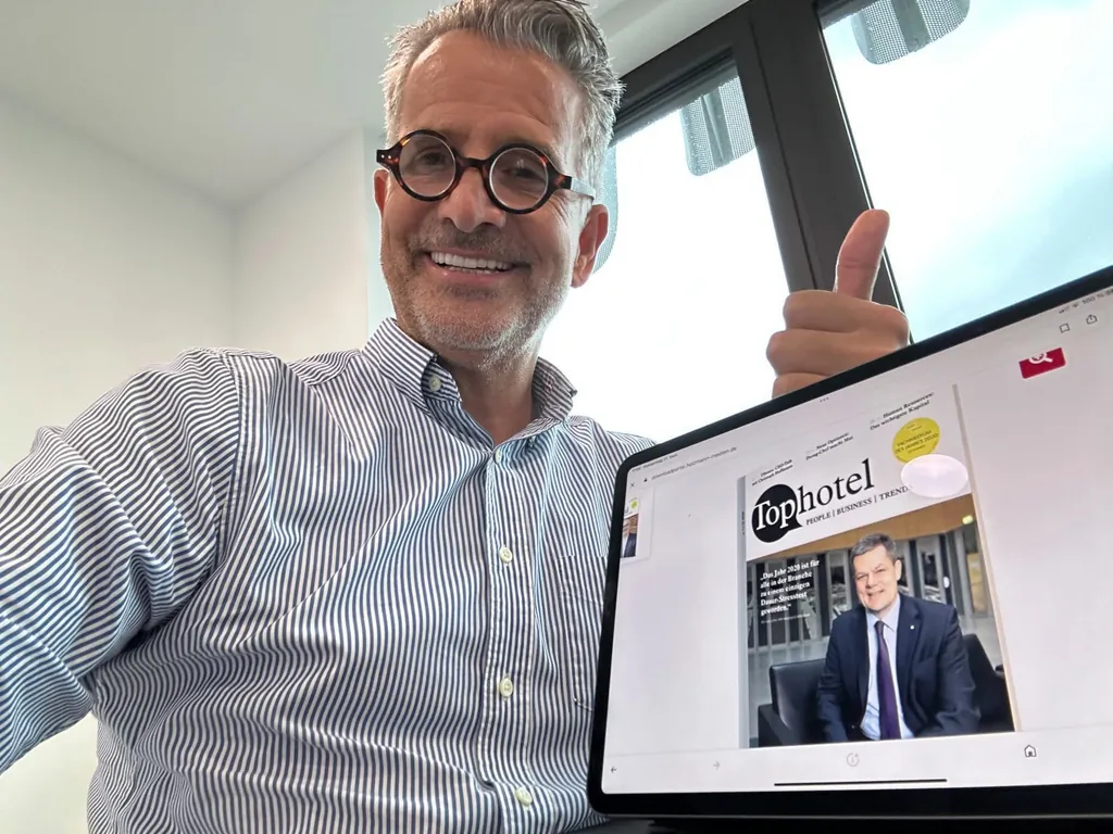 Otto Lindner, Vorstandsvorsitzender Hotelverband Deutschland (IHA) mit Markus Luthe.