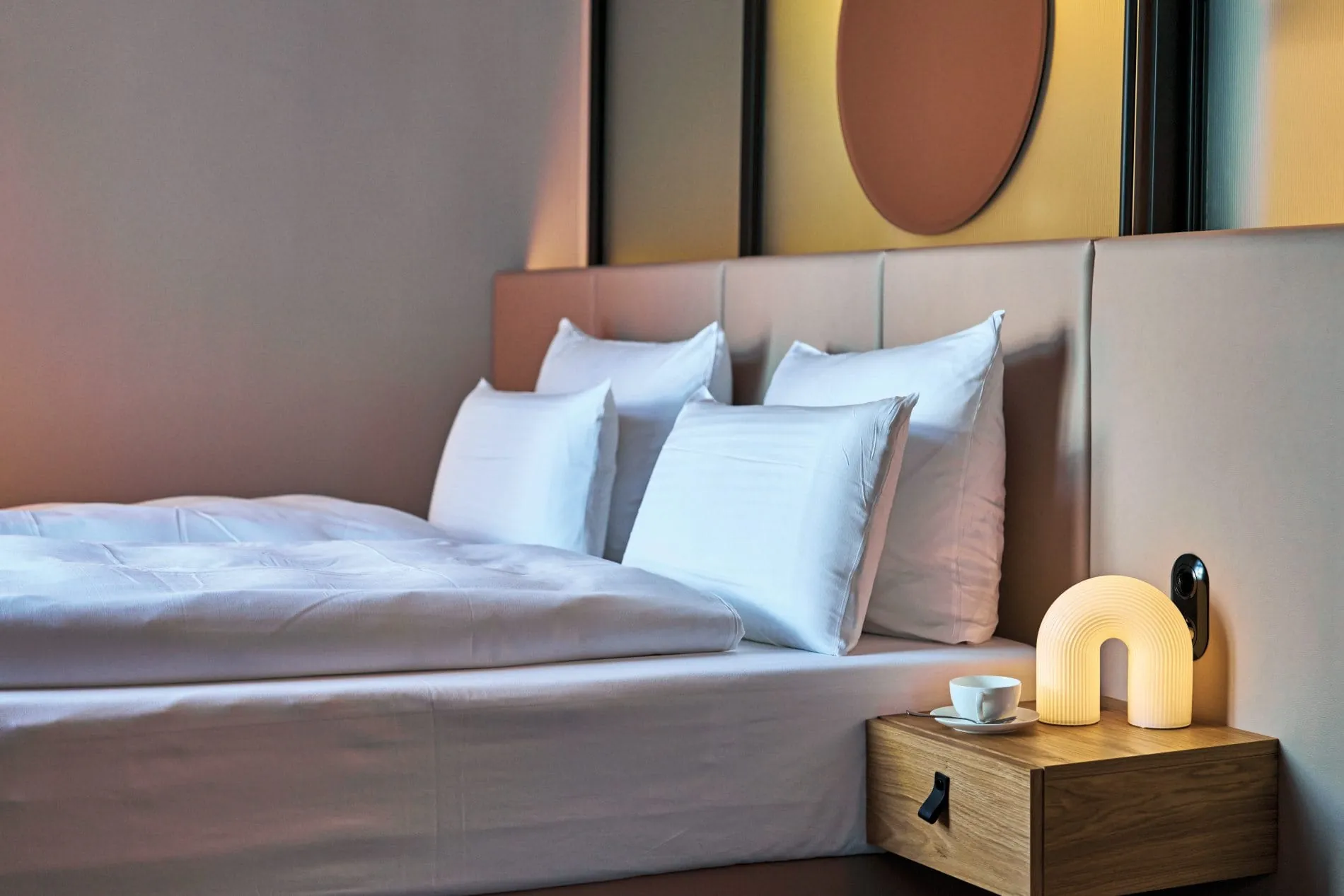 Bett im Badeschloss.