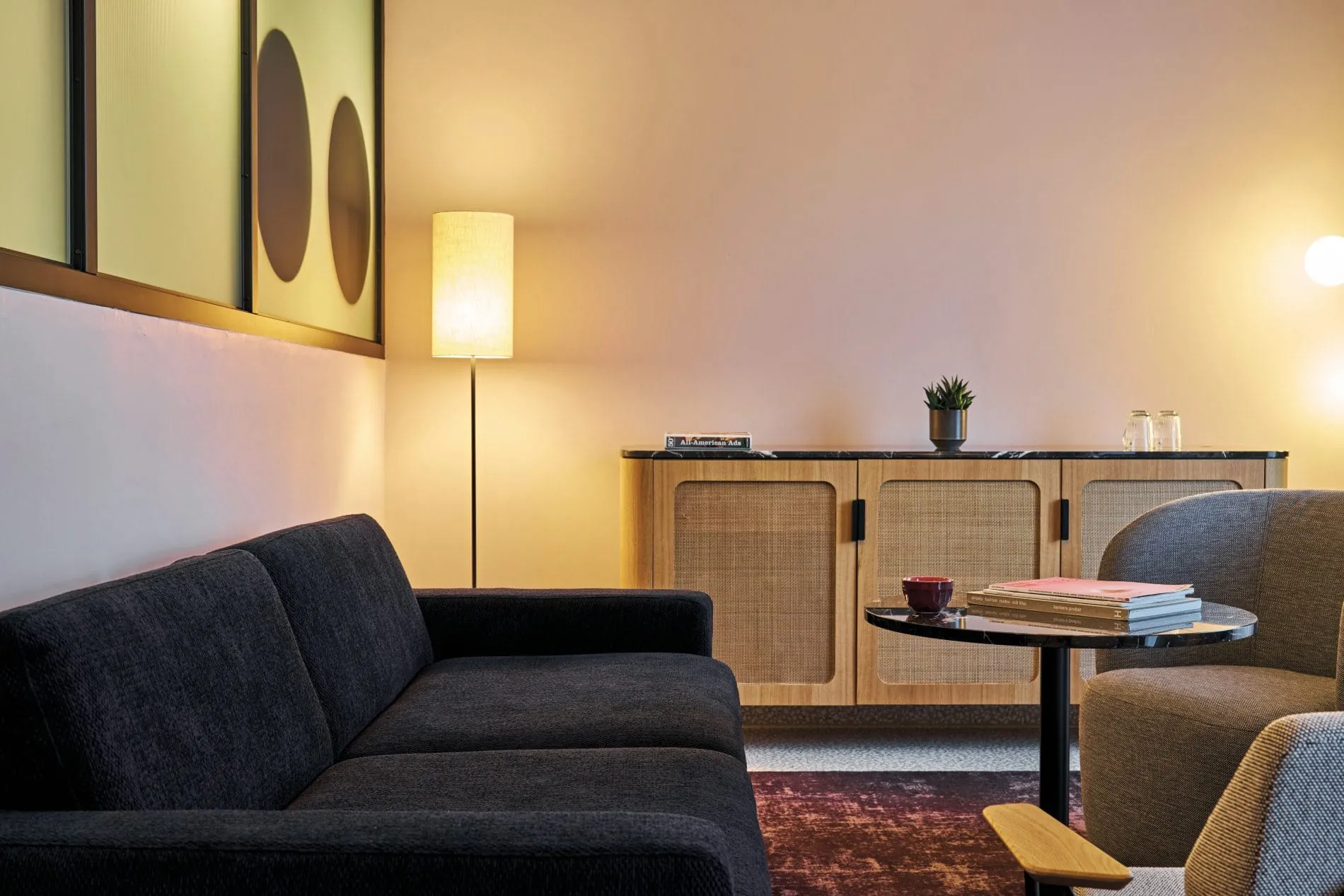 Wohnbereich im Hotel Badeschloss.