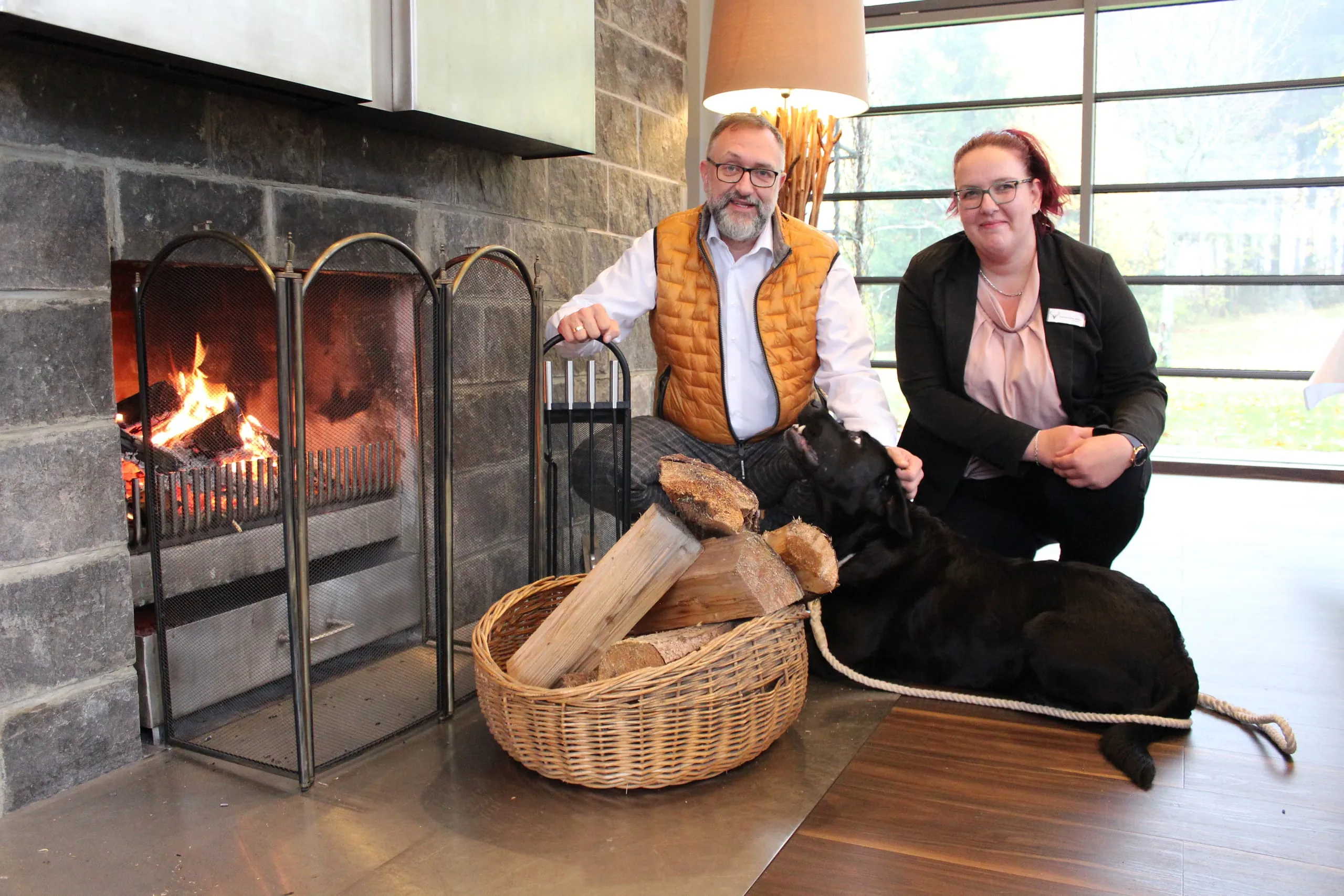 Jan Bachmann und Hotelleiterin Susanne Faber-Müller