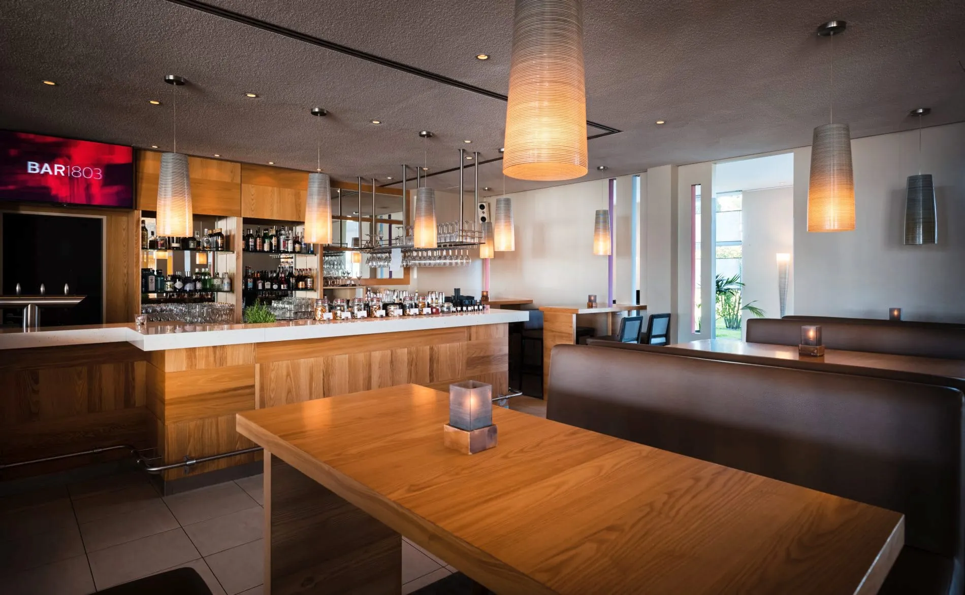 Die Bar 1803 im neugestalteten Lindner Hotel Boltenhagen.