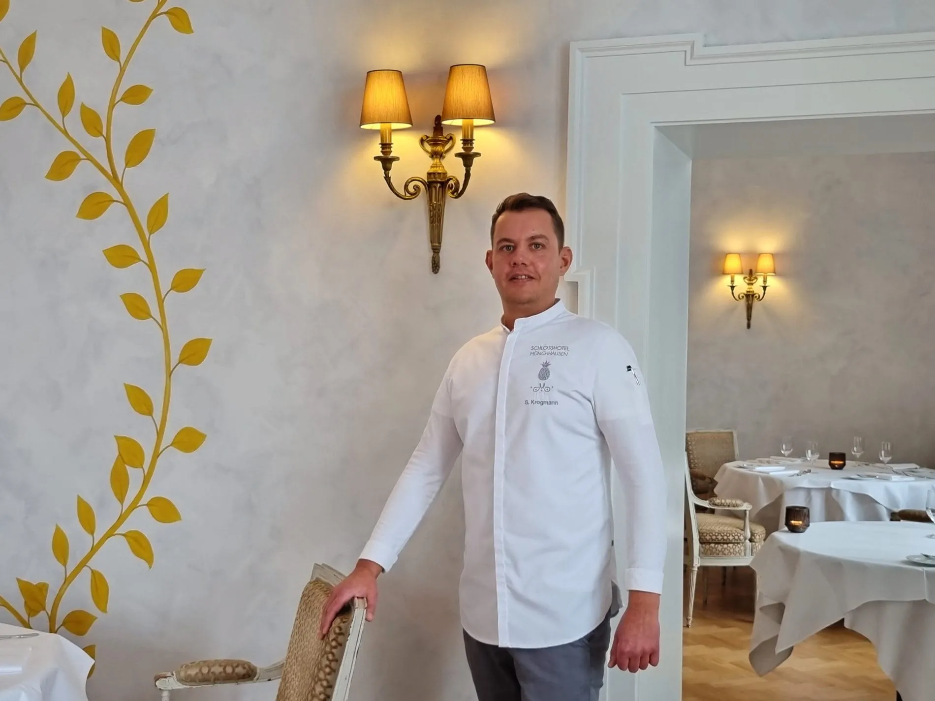 Stephan Krogmann im neuen Gourmetrestaurant Hilmar