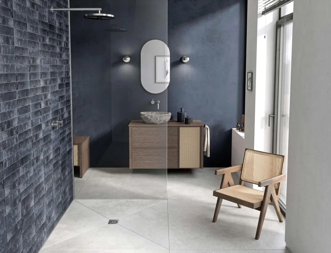 Baddesign: Spiel mit Natur, Farben und Kontrasten