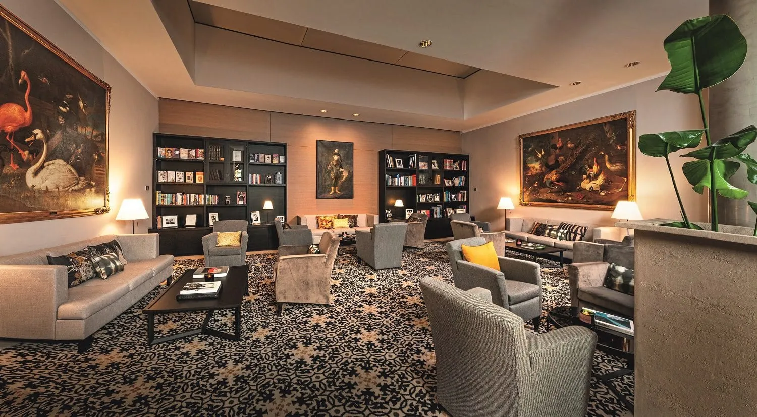 Lobby im Hotel Maximilian´s Augsburg.