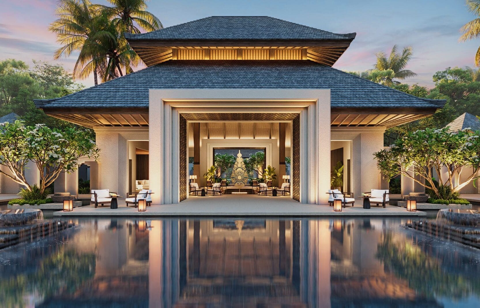Mandarin plant Luxushotel auf Bali