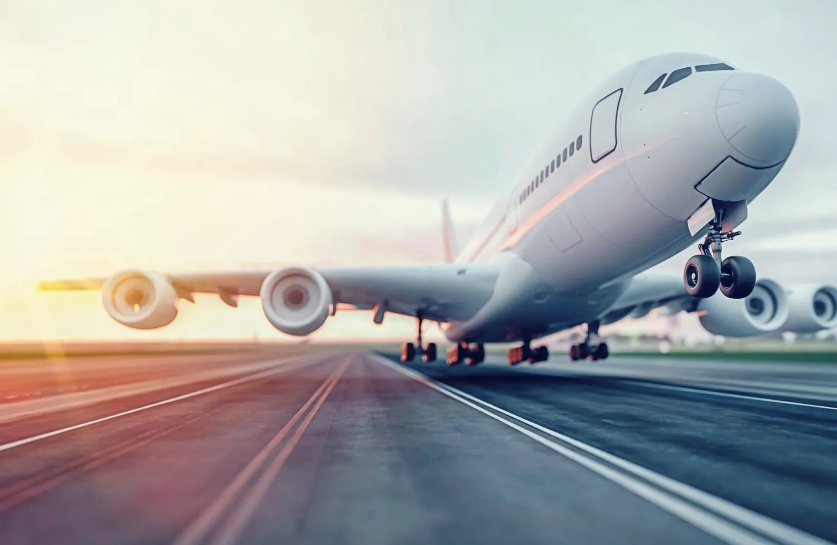 Flugzeug beim Abheben