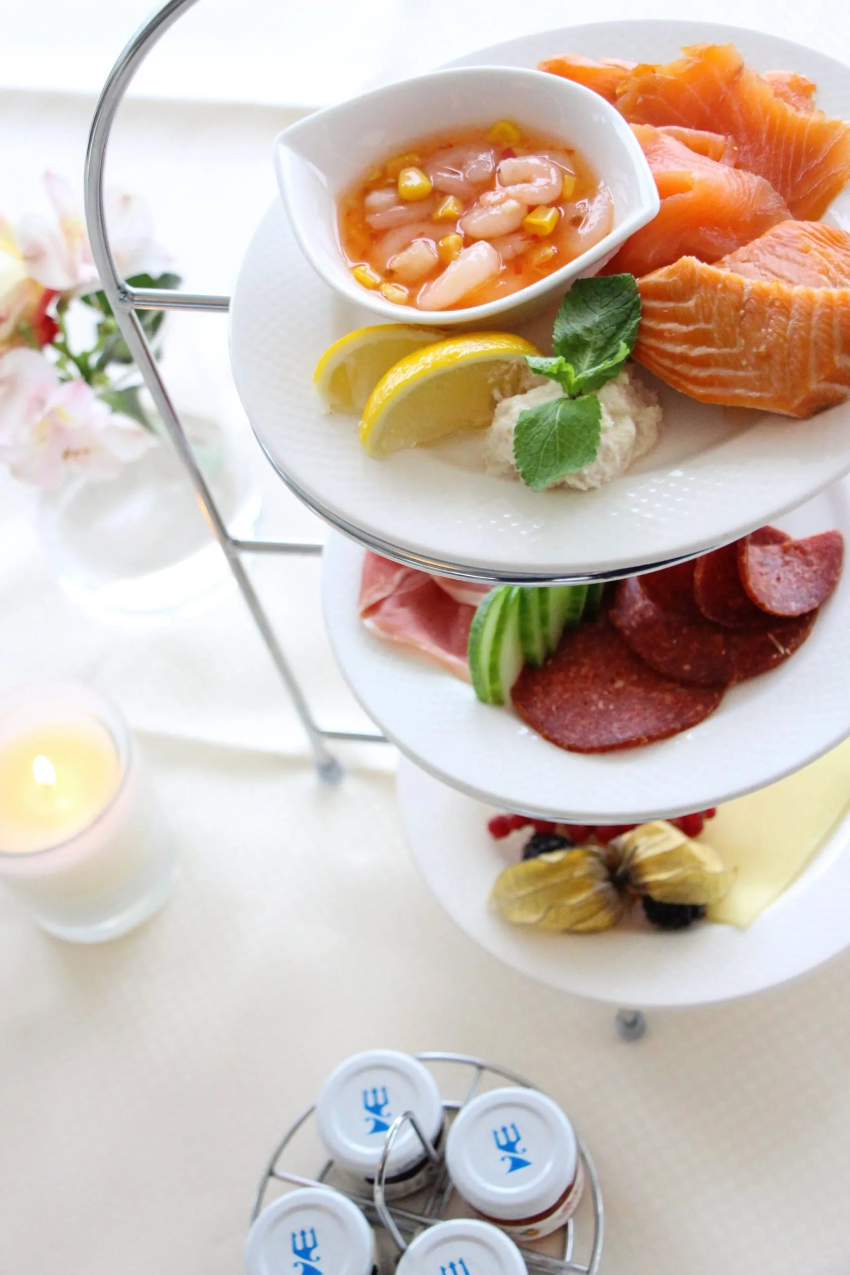 Etagere Himmlisches Frühstück Hotel Neptun