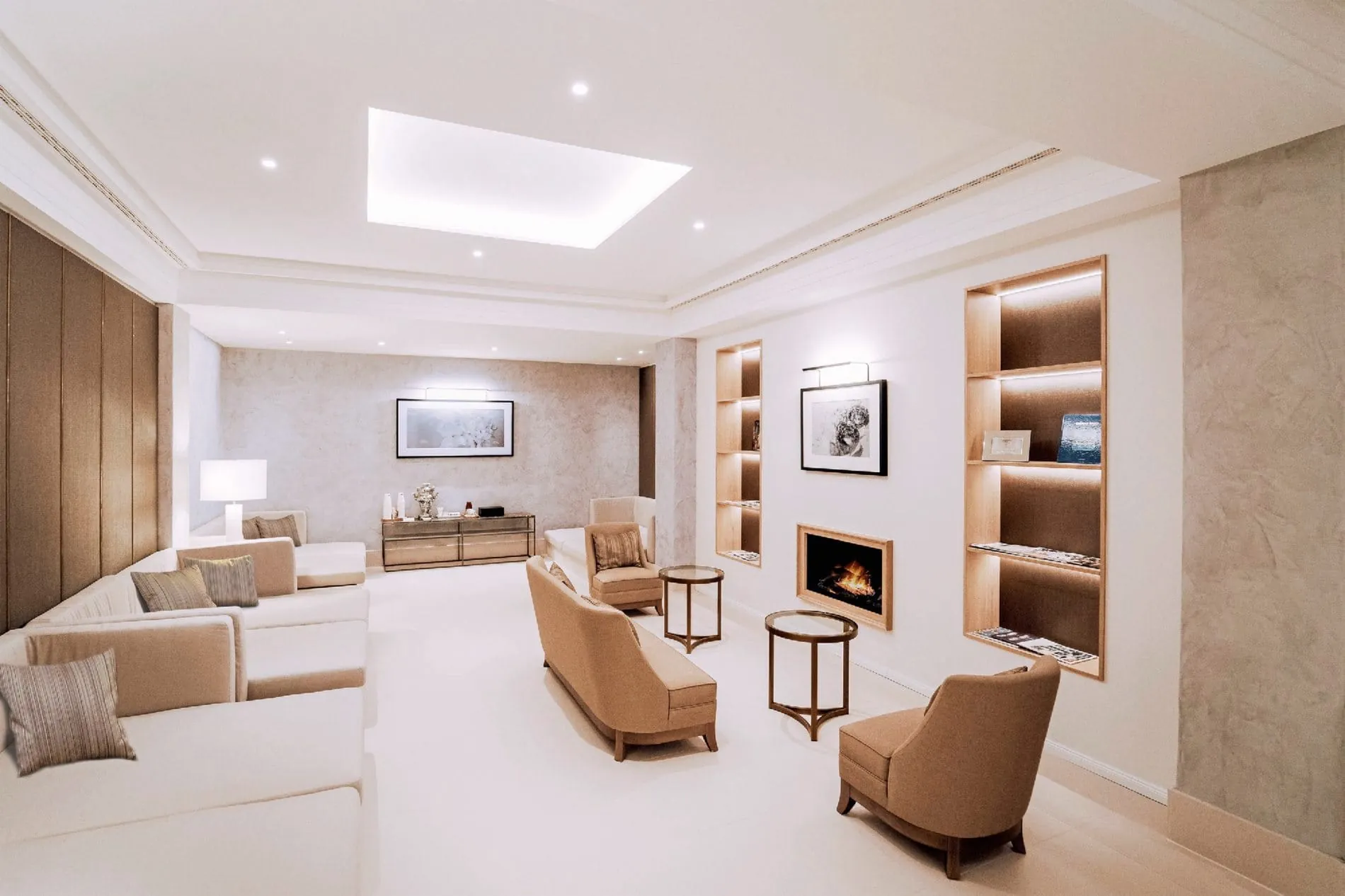 Hotel Adlon Kempinski_ADLON POOL_Kaminlounge