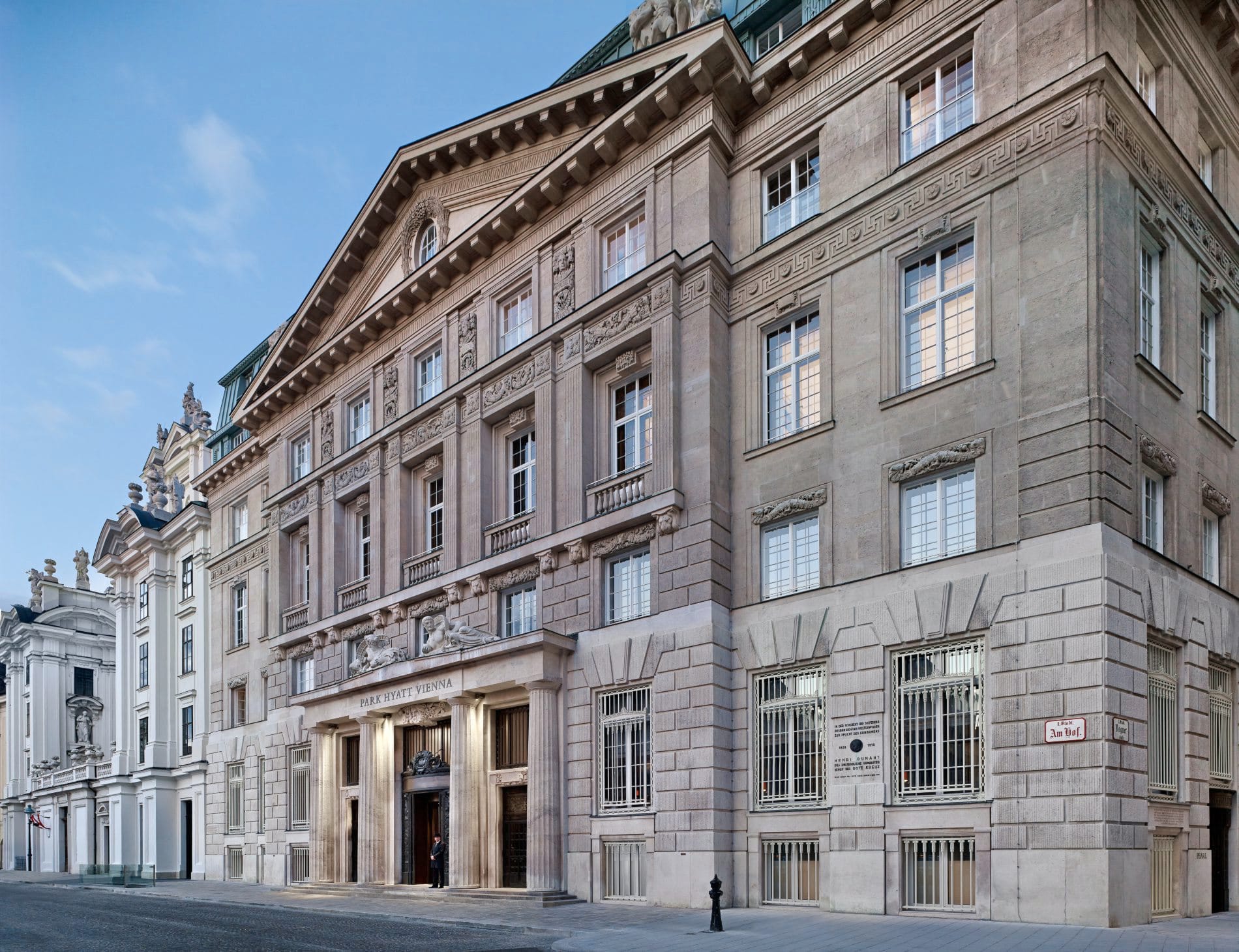Vordersetite des Park Hyatt Vienna Hotels in Wien