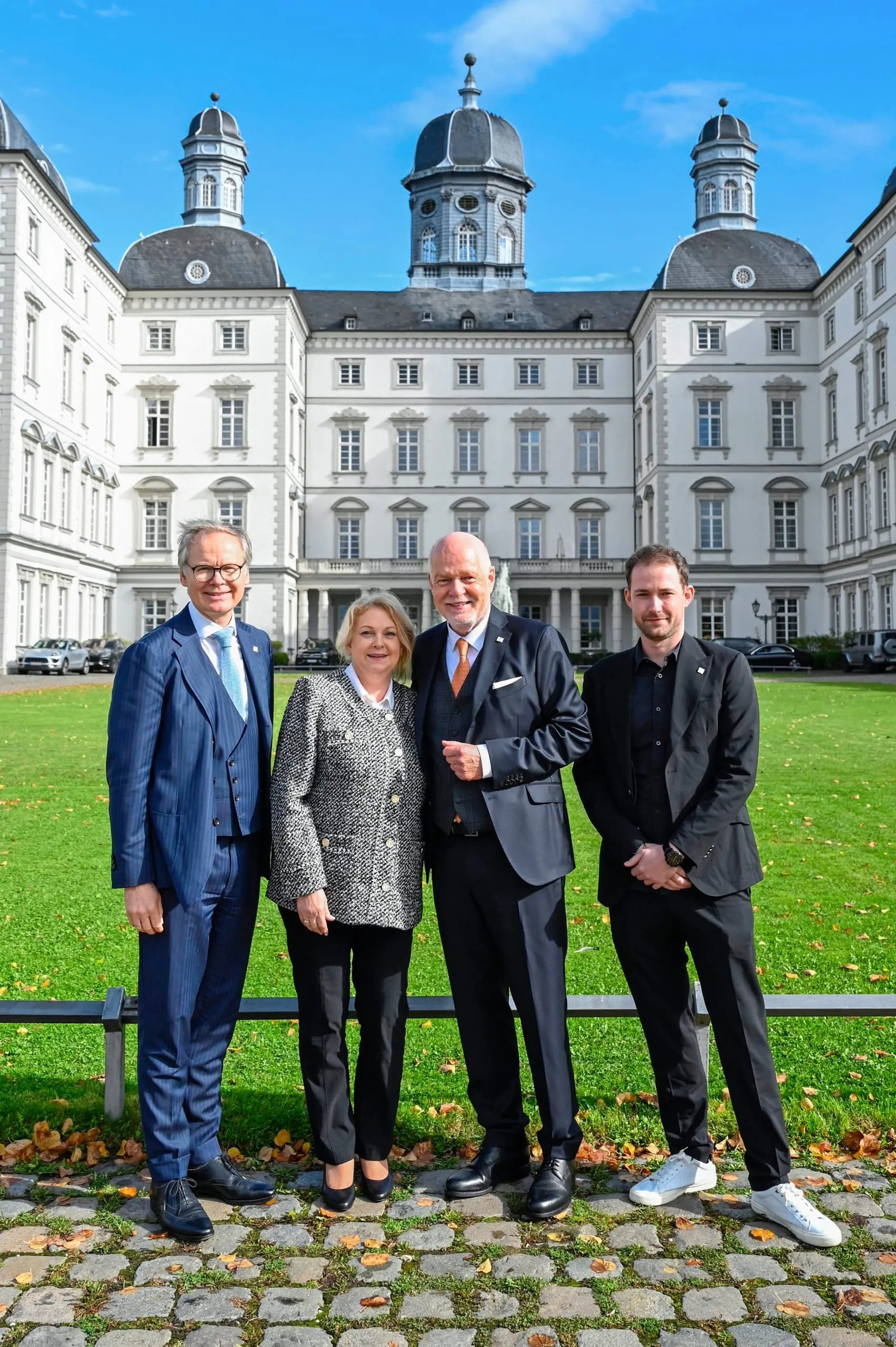 40_Jahre_Althoff_Hotels_Frank Marrenbach, Elke Diefenbach-Althoff, Thomas H. Althoff und Leonard Ch. Althoff.
