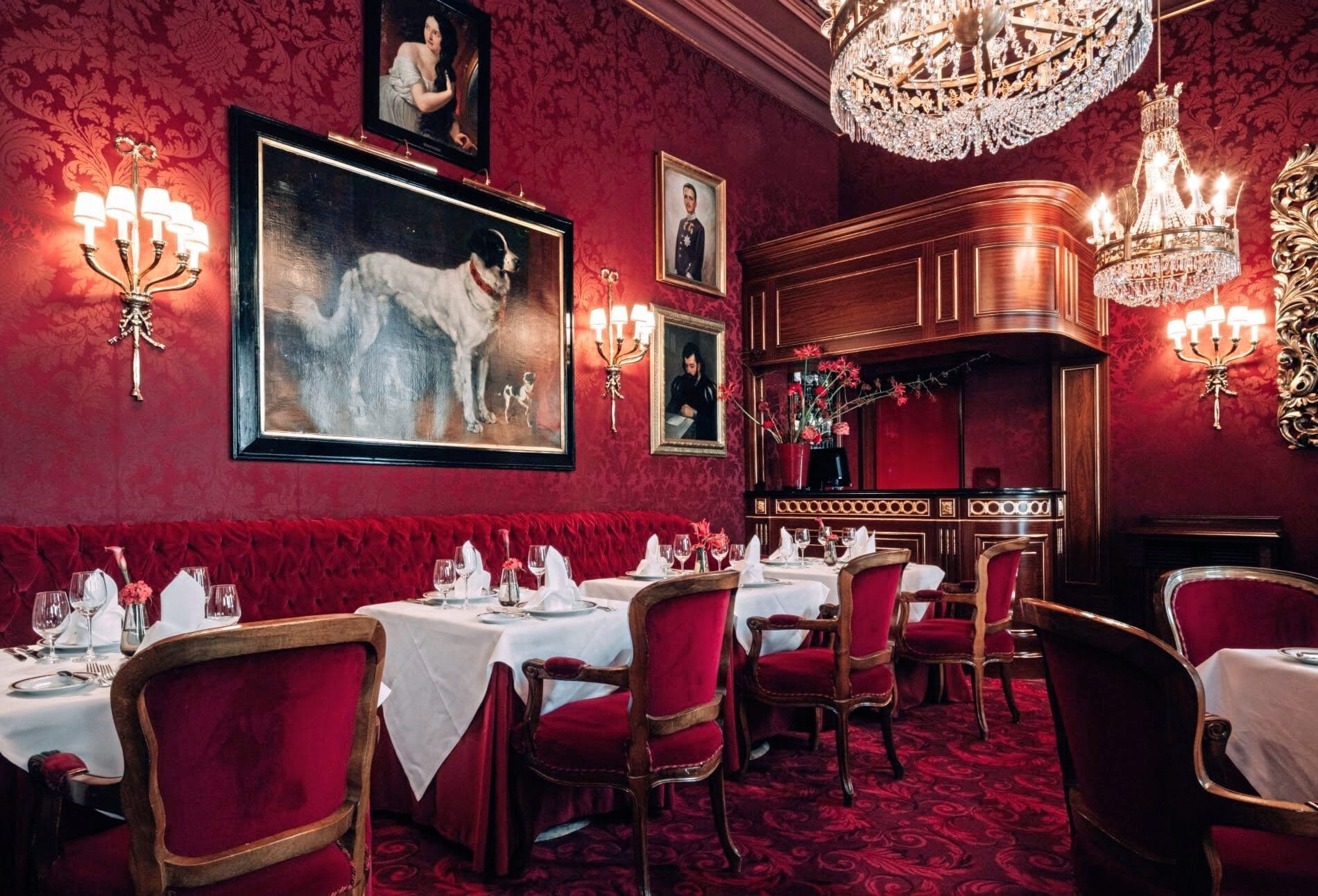 Rote Bar im Hotel Sacher in Wien