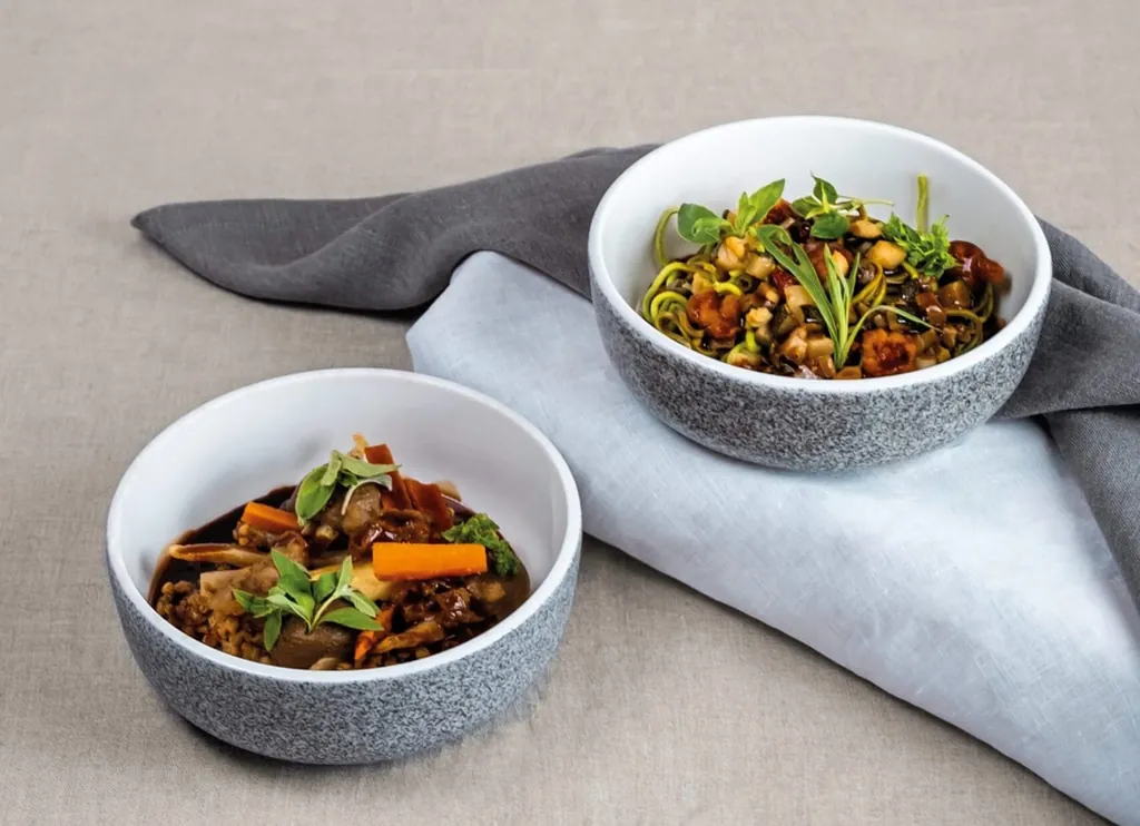 Buchweizenrisotto Kräuterlinguine von Simon Tress.