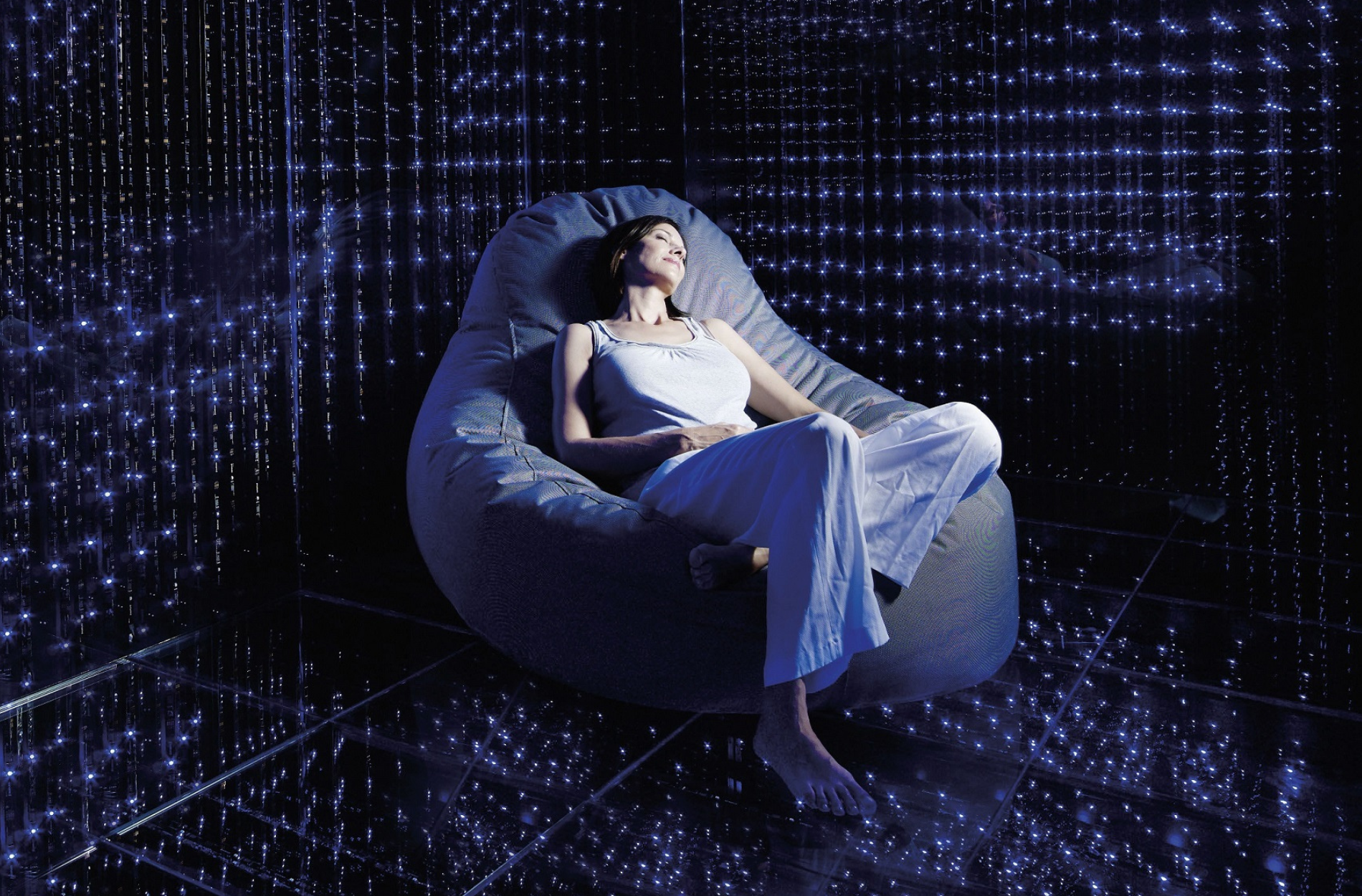 Der „Deep Sea Room“ im Preidlhof ermöglicht mit Klang, Farbe und völliger Reizfreiheit eine tiefe Regeneration in nur 20 Minuten.