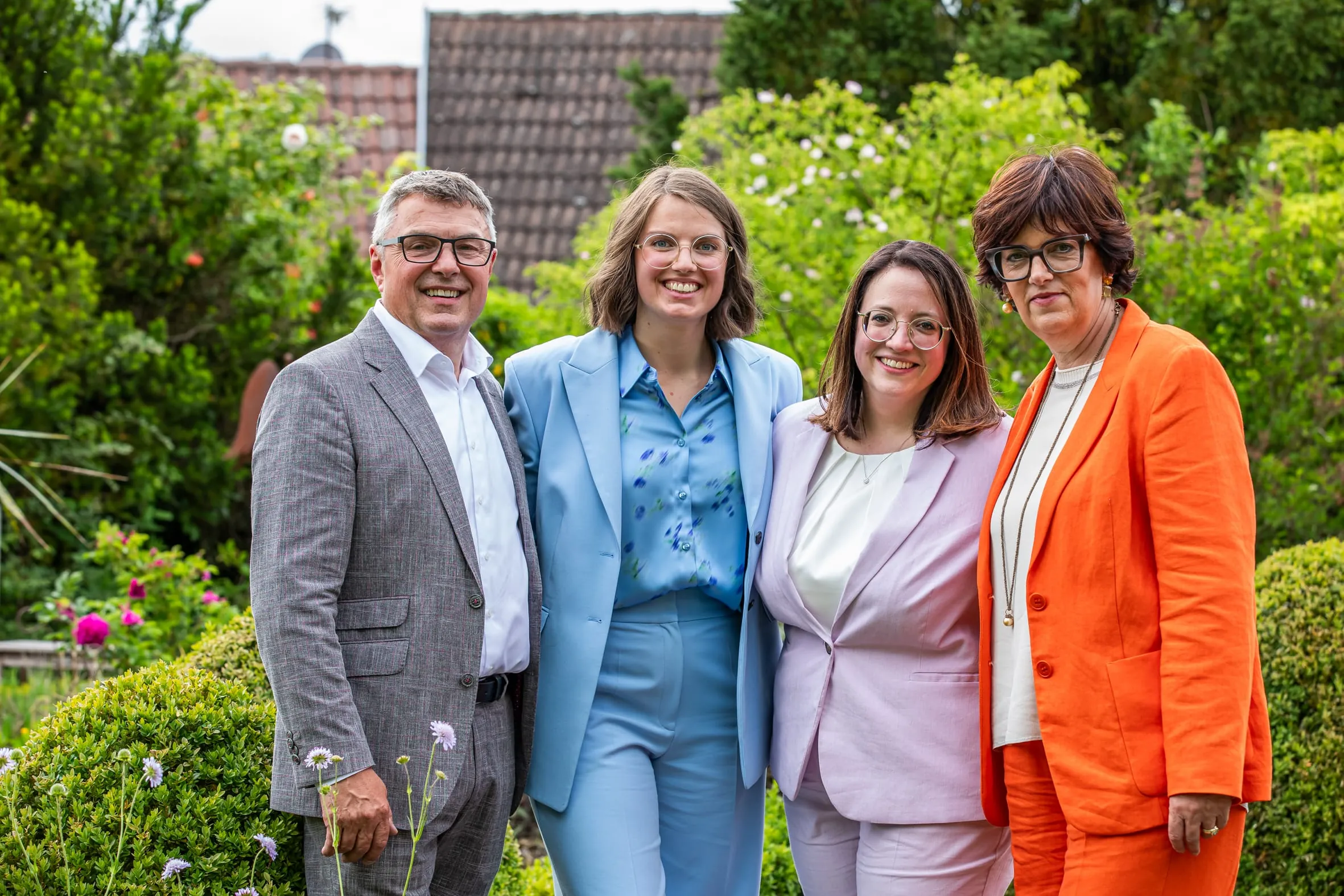 Das aktuelle Führungsteam im Hotel Kloster Hornbach: (von links) Edelbert Lösch, Tochter Franziska Lösch, Hoteldirektorin Jasmin Knobloch & Christiane Lösch.