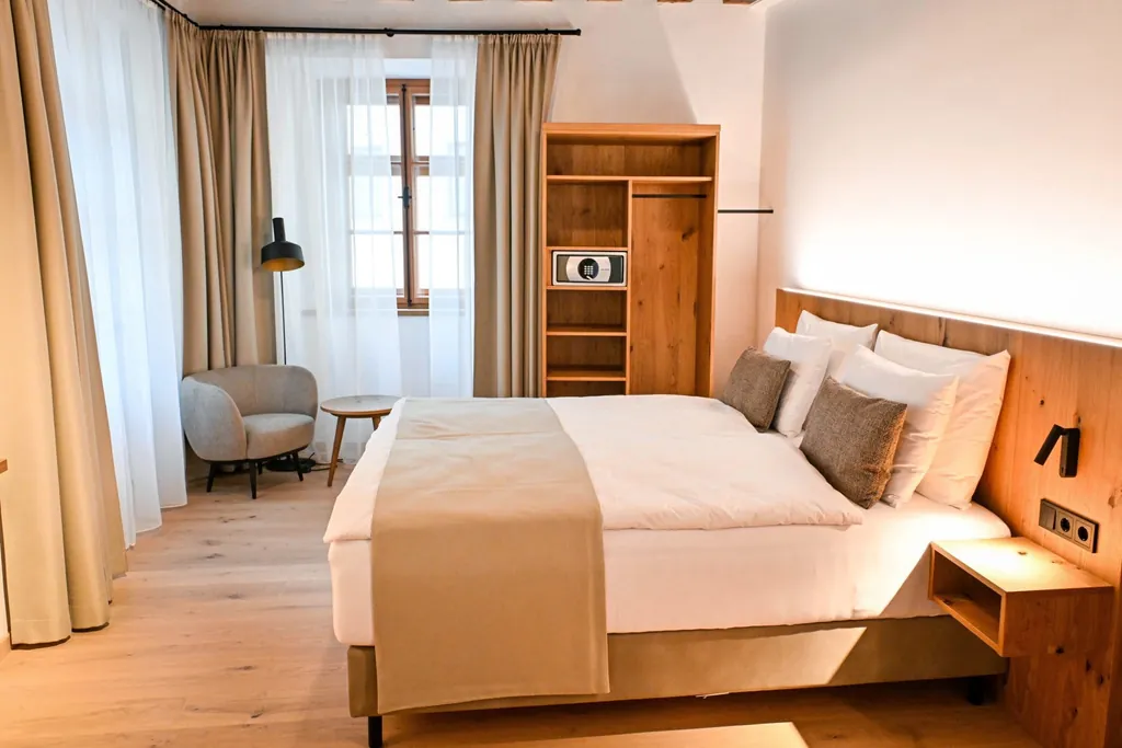 Moderner Touch: Ein Zimmer im Hotel Traube.