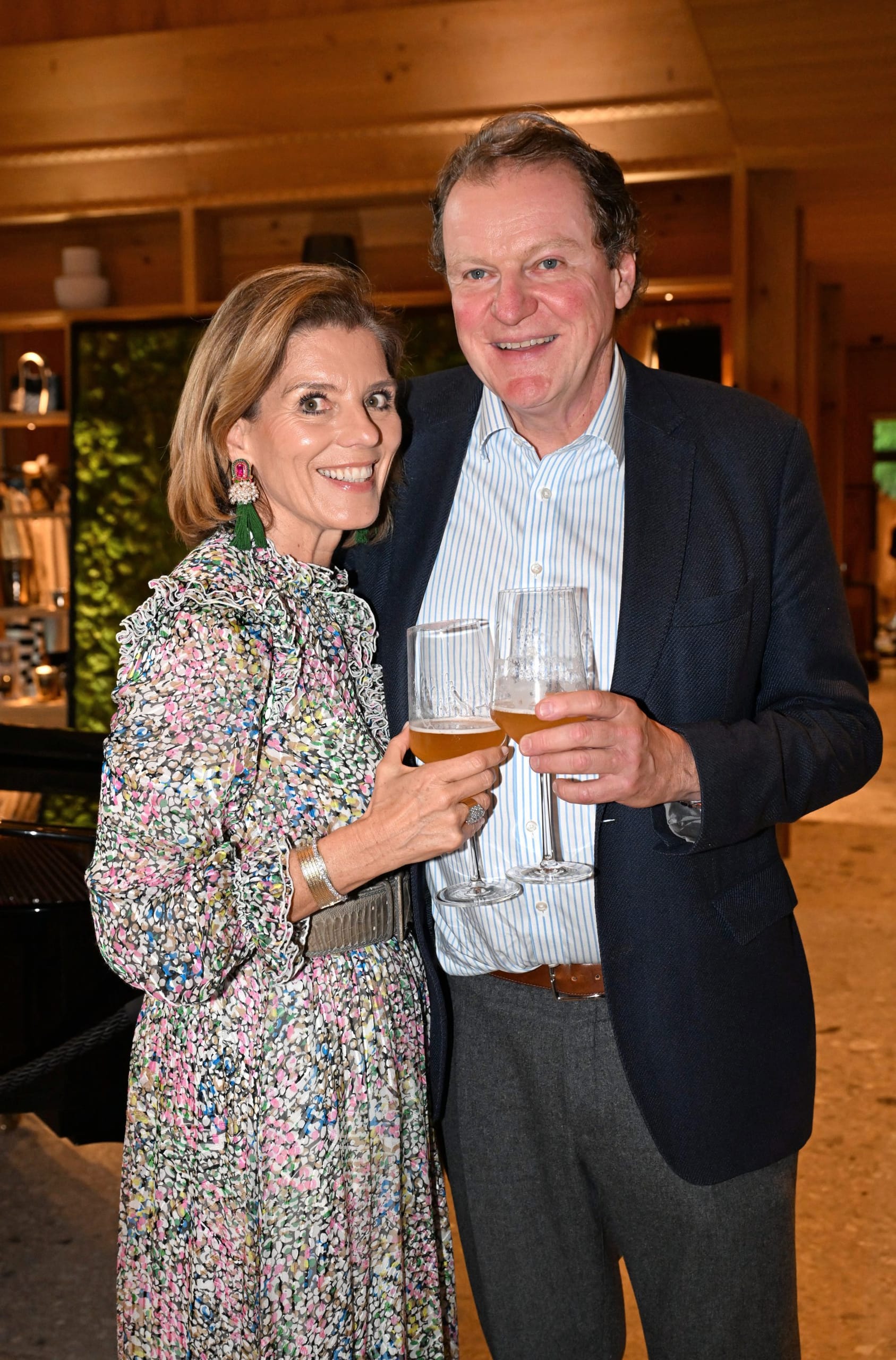Grand Opening im Chiemgauhof: Franz-Georg Strauss mit Frau Birgit.