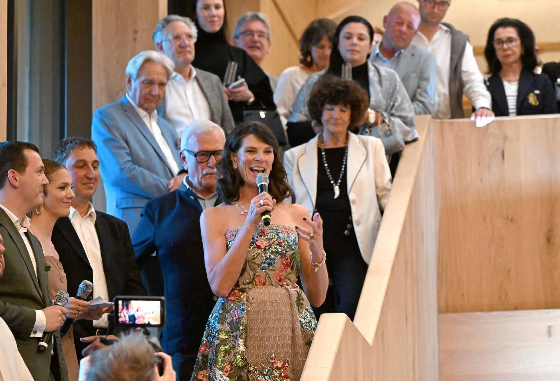 Grand Opening im Chiemgauhof: Uschi Müller sprach in der Eröffnungsrede von ihrem "Herzensprojekt".
