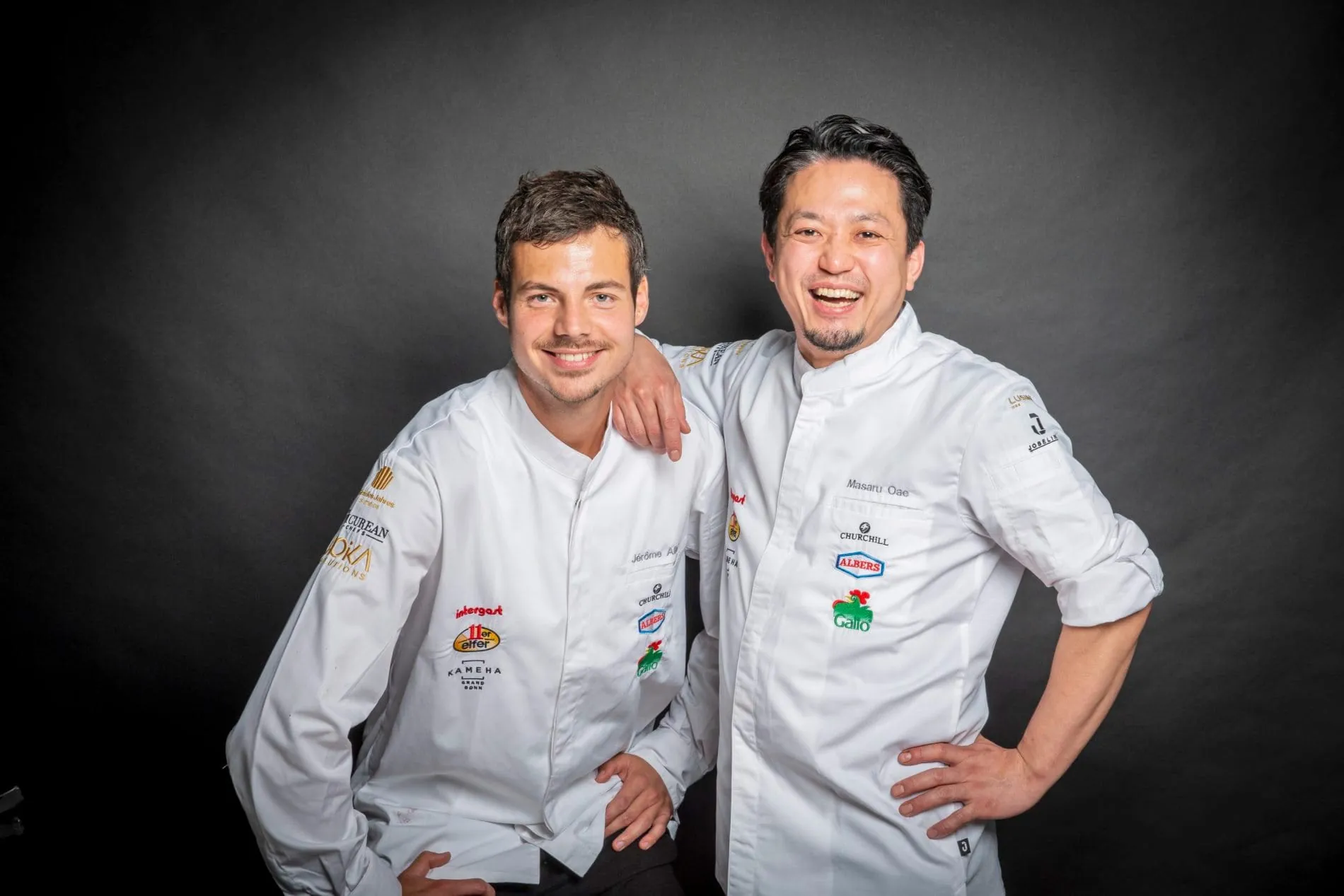 Finalist: Masaru Oae (rechts), Geschäftsführer & Küchenchef, Masa Japanese Cuisine, mit seinem Assistenten Jérôme Allain.