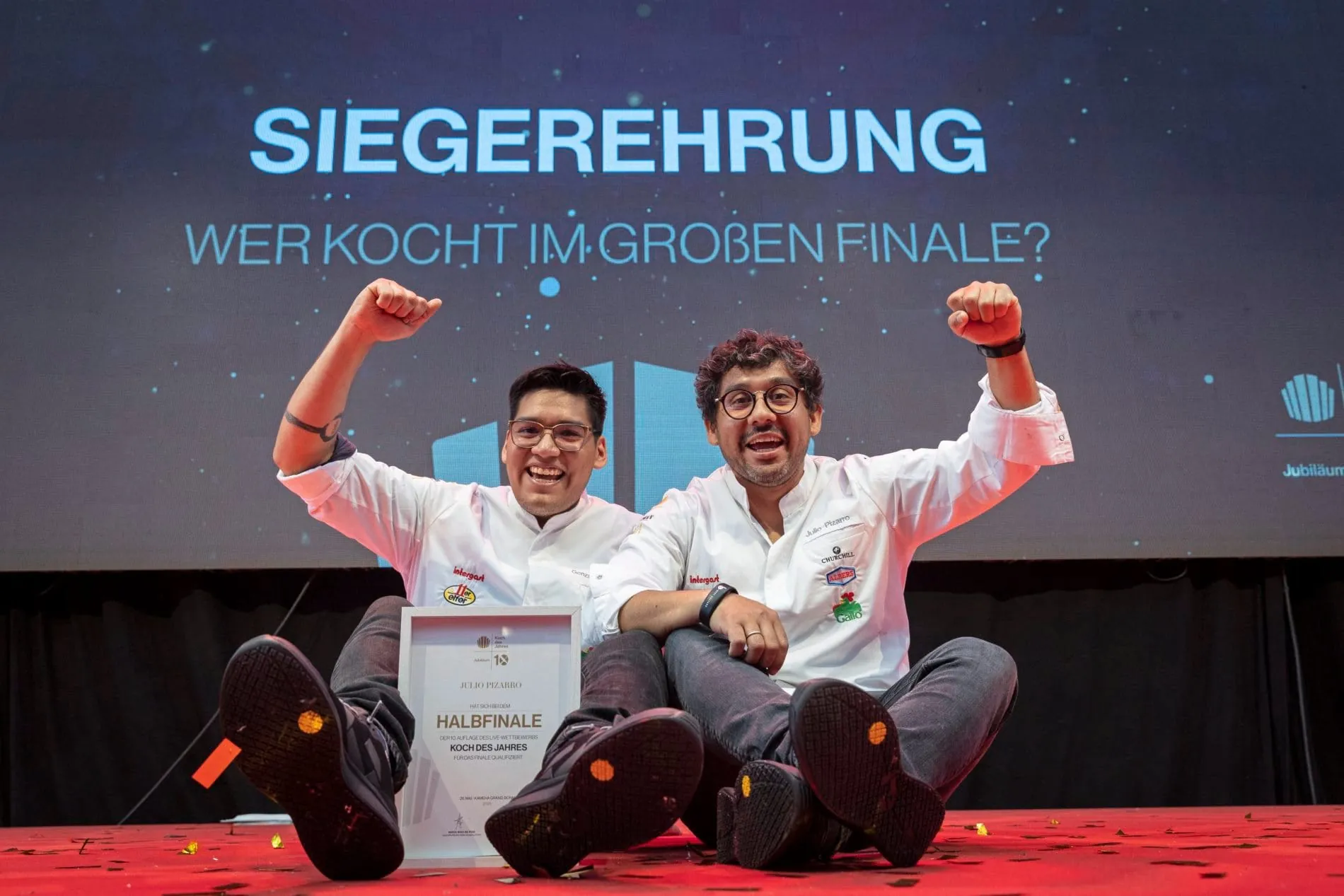 Finalist: Julio Pizarro (rechts), Geschäftsführer & Küchenchef, Pizarro Fine Dining, mit seinem Assistenten Gonzalo Alonso Irigoyen.