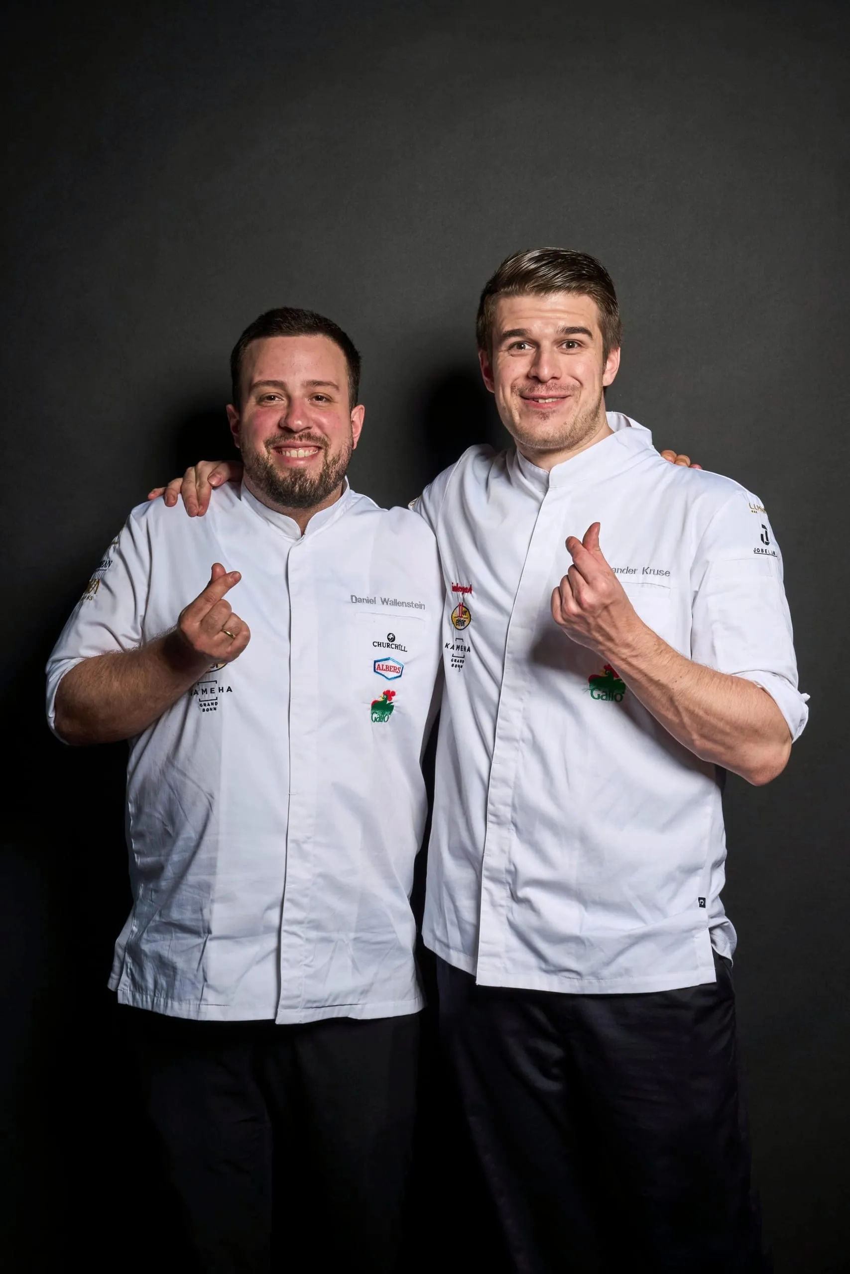 Finalist: Daniel Wallenstein (links), Souchef, Restaurant Alois – Dallmayr Fine Dining, mit seinem Assistenten Alexander Kruse.