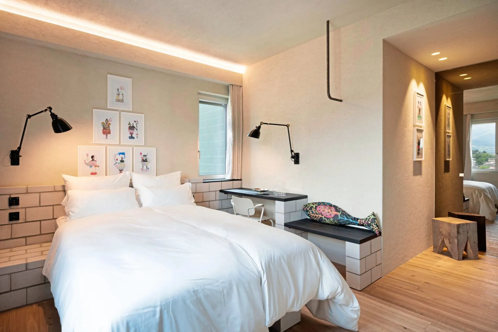 Ein Zimmer im B5 Boutique Hotel in Lugano/Schweiz.