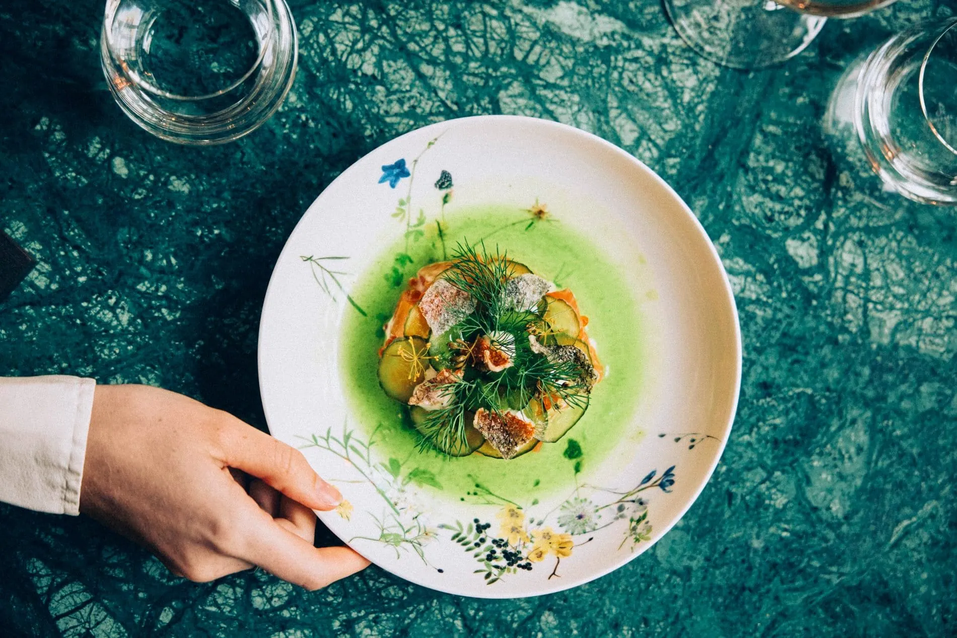 Kreative deutsche Küche im Brunfels Restaurant im Hotel Brunfels in Mainz.