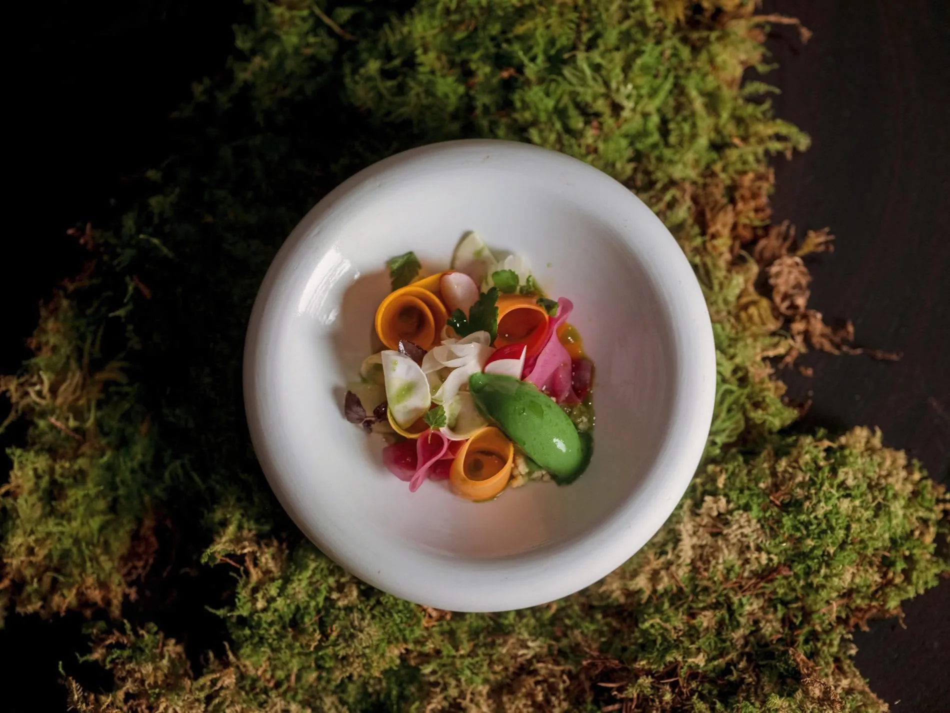 Veganer Gang aus dem Restaurant Silva im Naturhotel Forsthofgut, Leogang/Österreich.