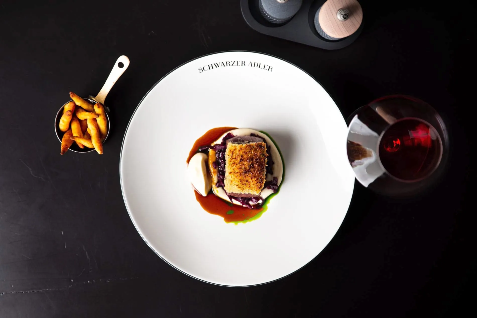 Tellergericht im Italian Restaurant im Hotel Schwarzer Adler in Sterzing/Südtirol.