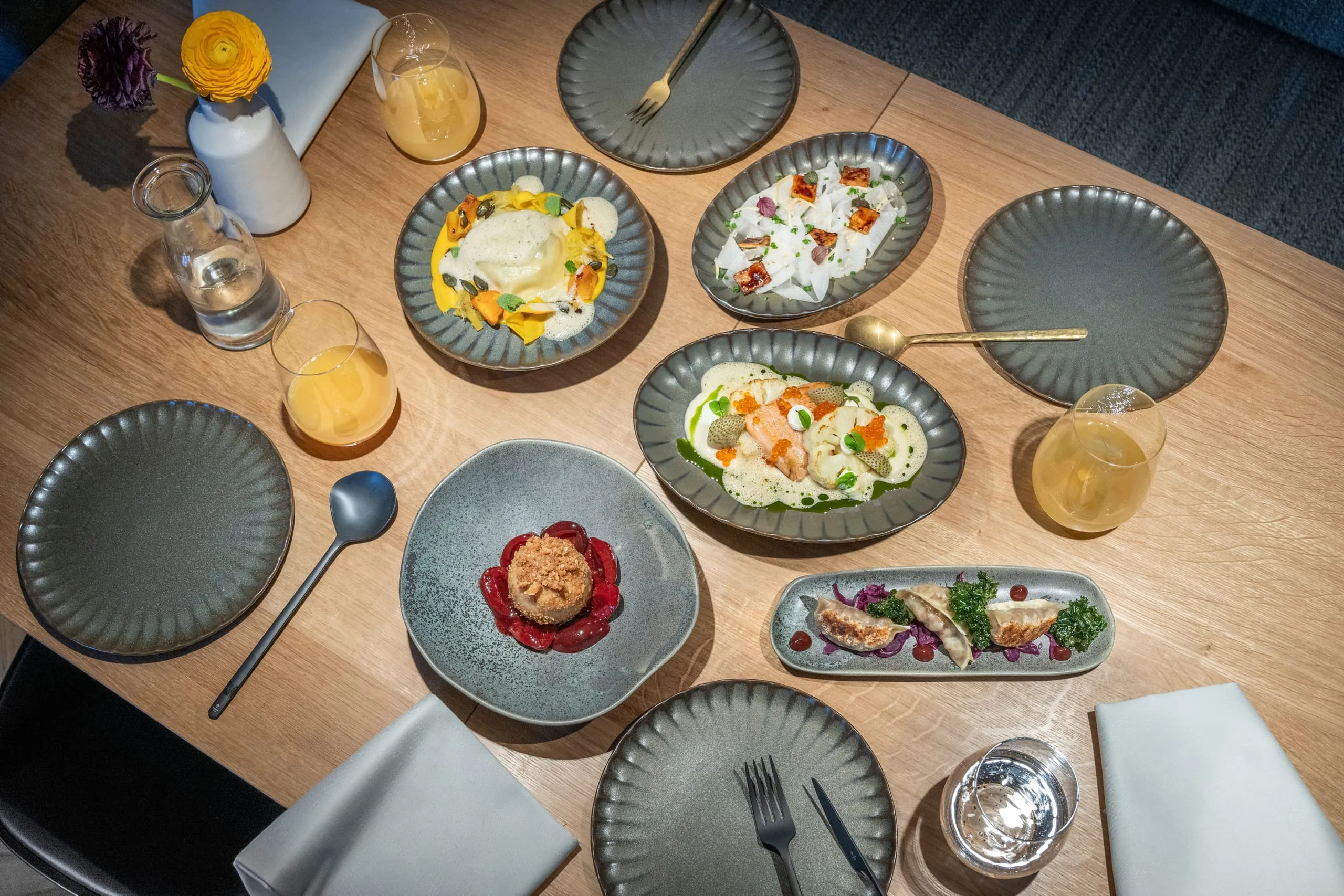 Sharing-Auswahl im Restaurant Pinus im Seegut Zeppelin in Friedrichshafen.