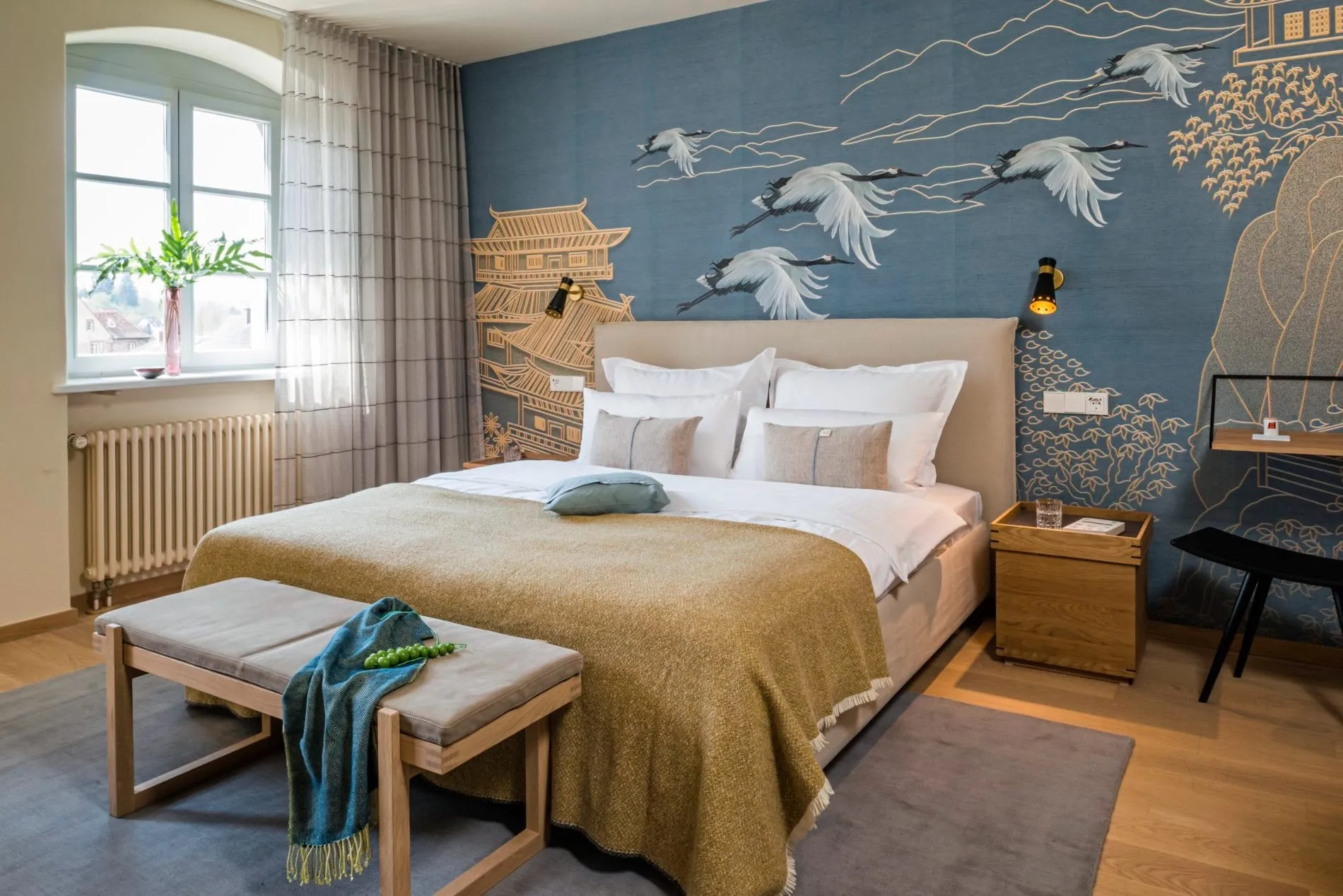 Asiatisch inspiriert: Zimmer 31 im Hotel Kloster Hornbach.