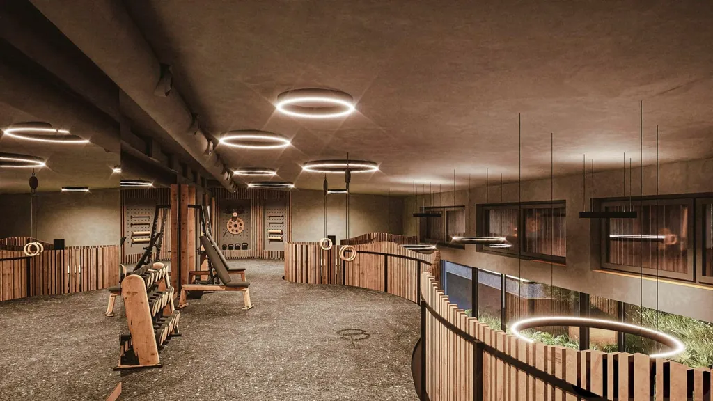 Der neue Fitnessbereich erstreckt sich &uuml;ber zwei Etagen.