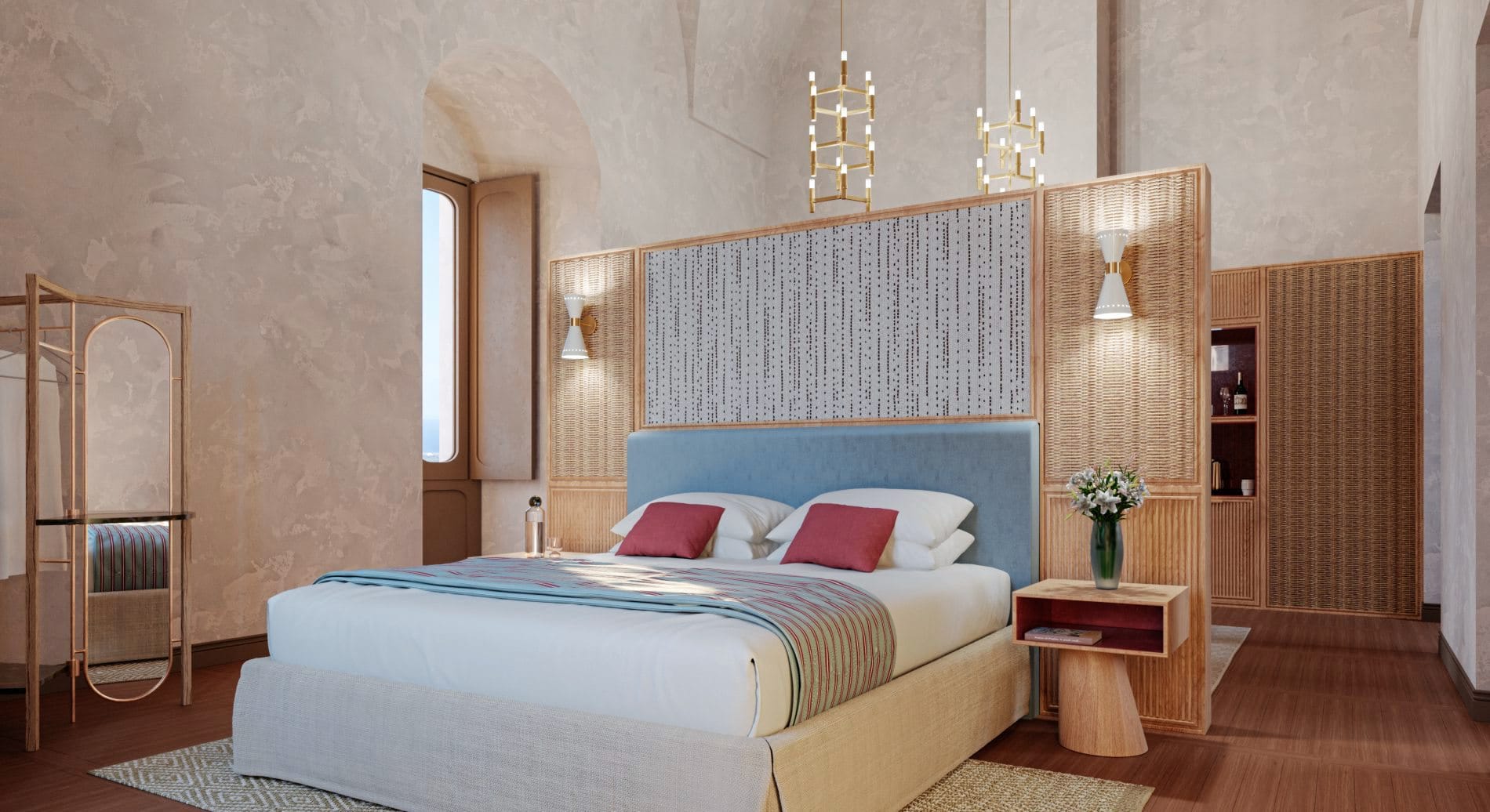 Innerhalb der Mauern eines restaurierten Klosters aus dem 14. Jahrhundert empfangen ab diesem Sommer 28 Zimmer und Suiten erste Gäste.