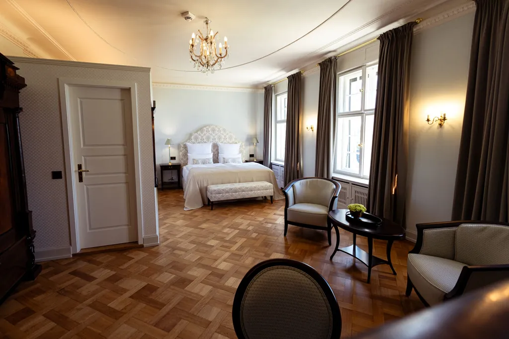 Gästezimmer im Schlosshotel Neustrelitz.