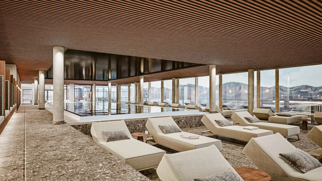 Der Indoor-Pool ist 14 Meter lang.