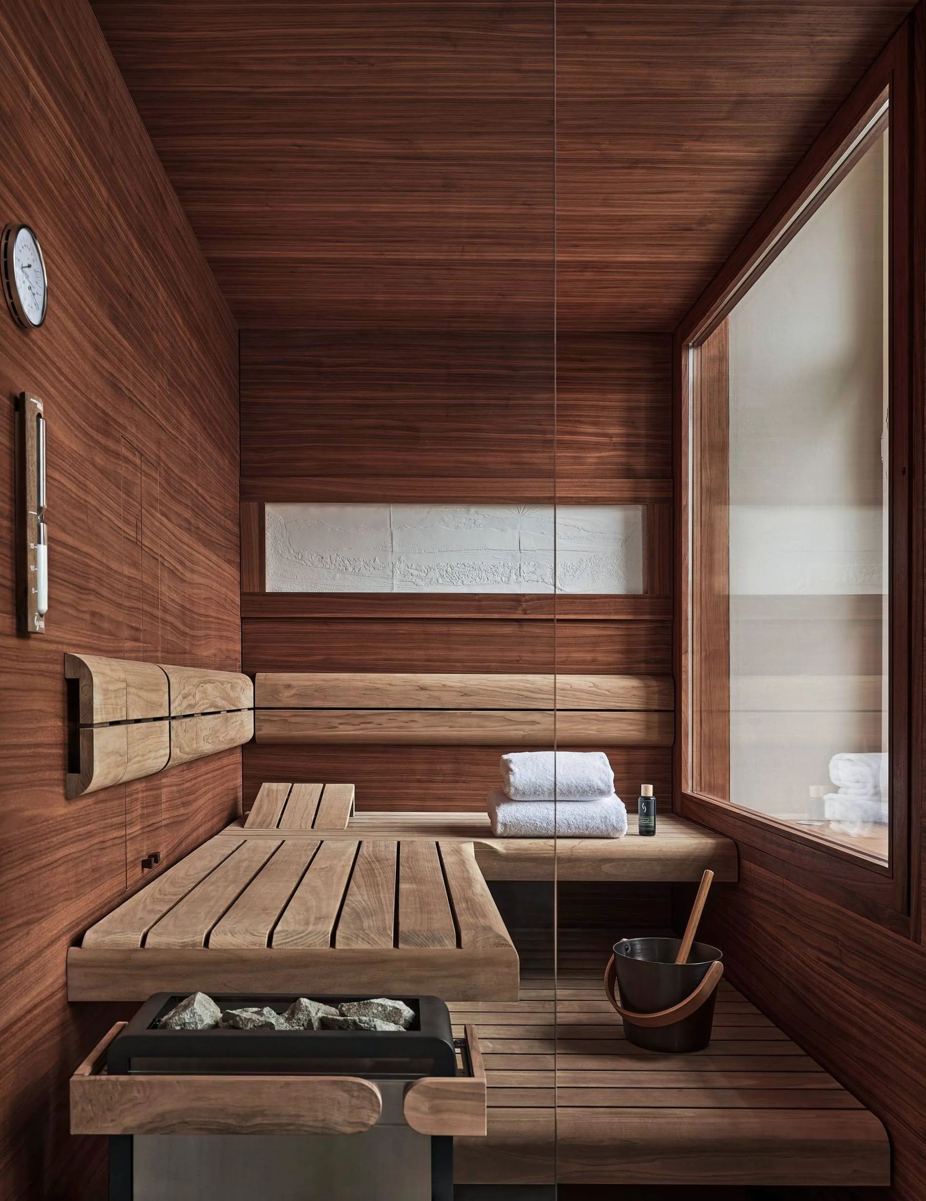 Kempinski Royal Residence Nymphenburg München_Badezimmer mit Sauna im ersten Stock