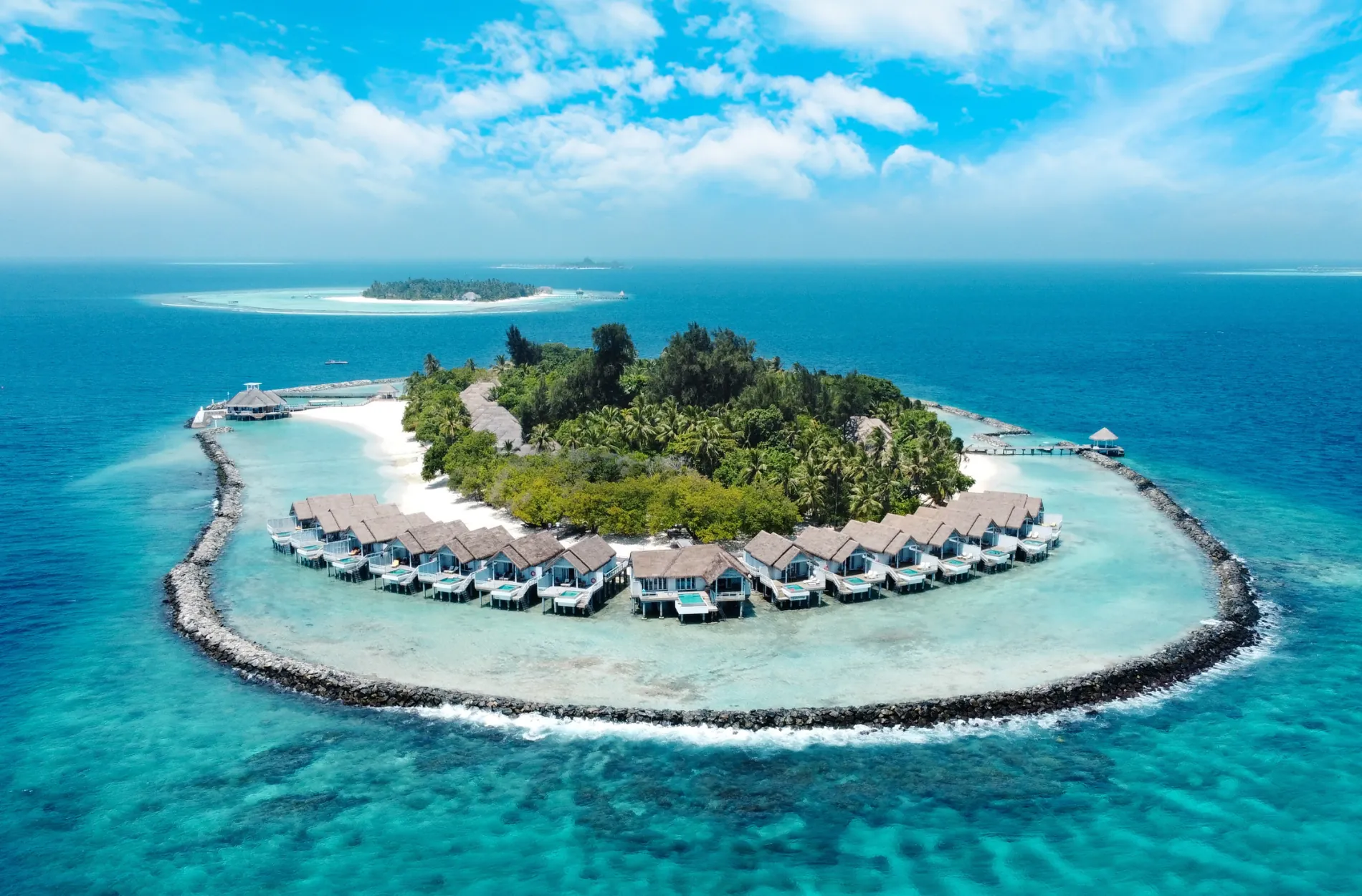 Paradiesischer Spot im Süd-Ari-Atoll im Westen der Malediven: Das NH Maldives Kuda Rah Resort.